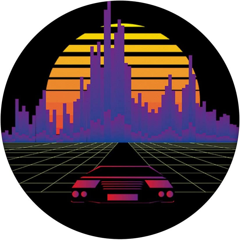 Outrun Pixel Sunset Wallpapers