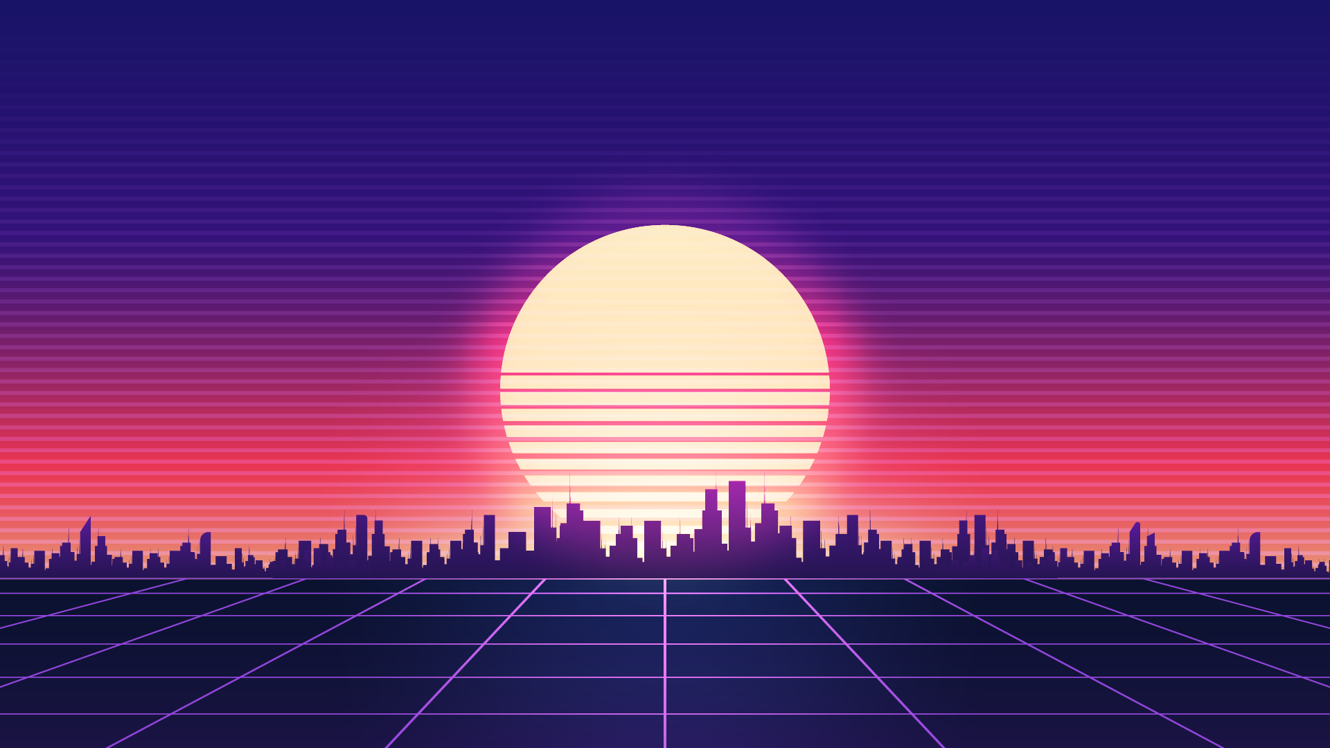 Outrun Sunset 4K Wallpapers