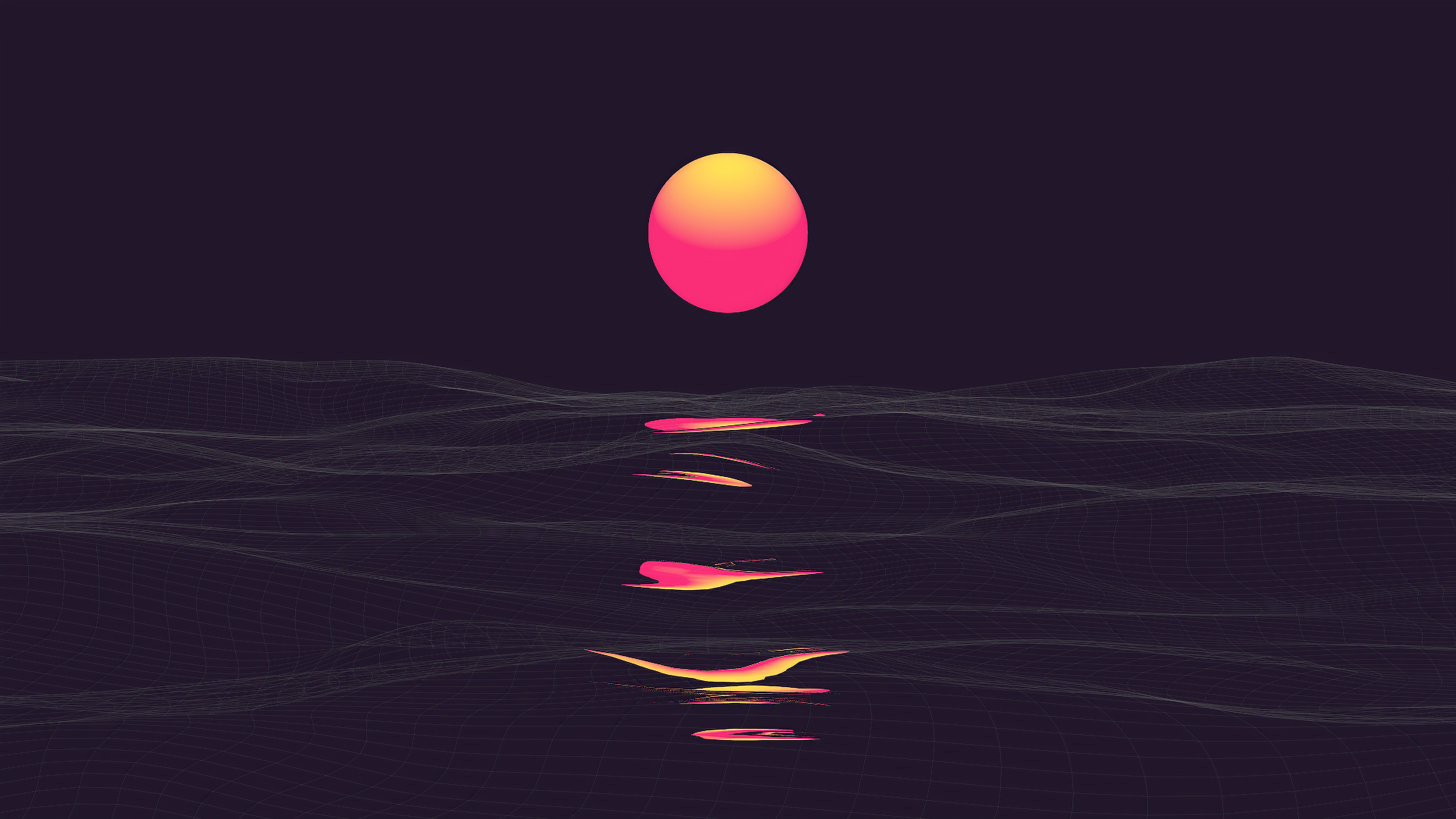 Outrun Sunset 4K Wallpapers