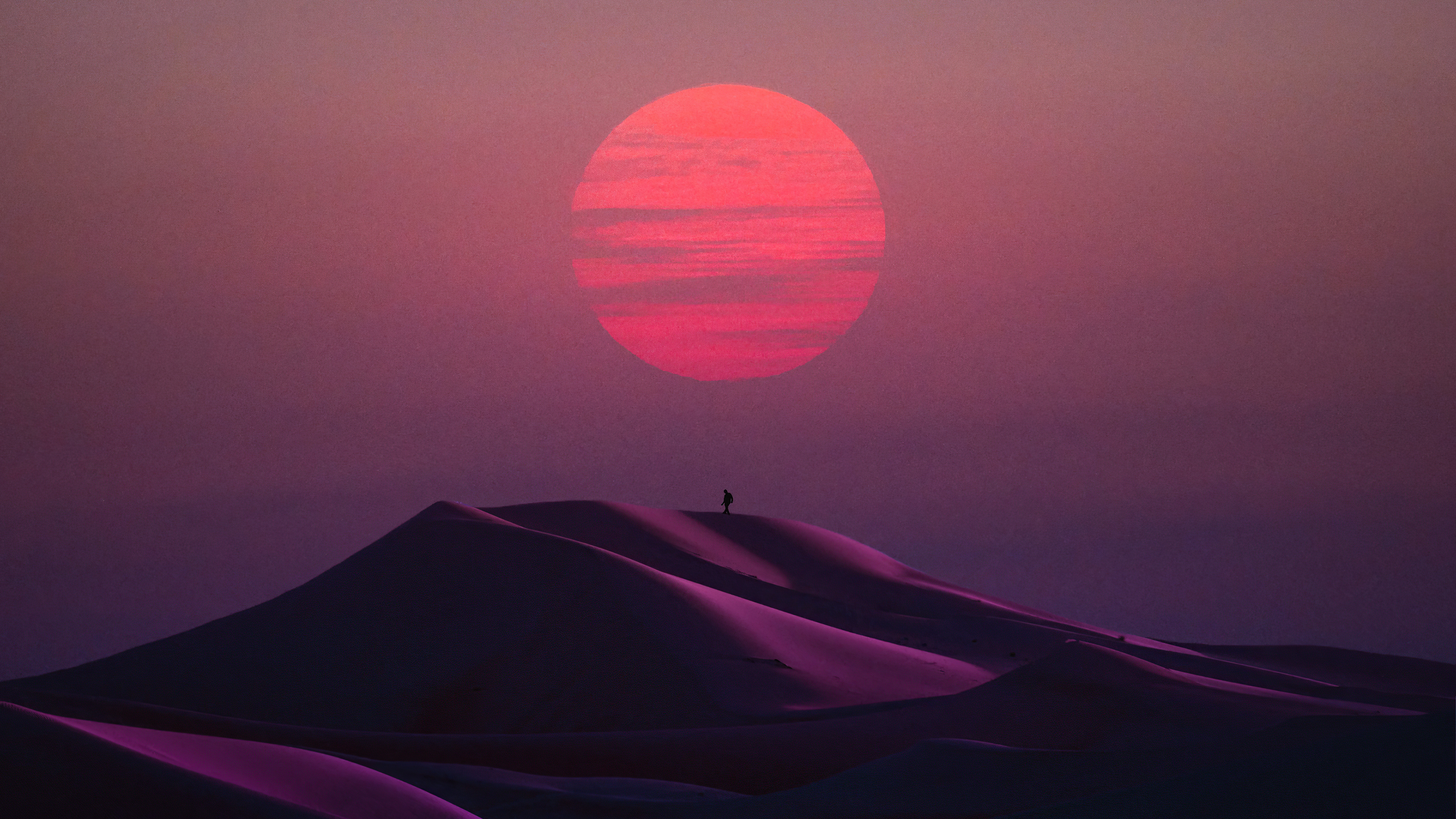 Outrun Sunset 4K Wallpapers