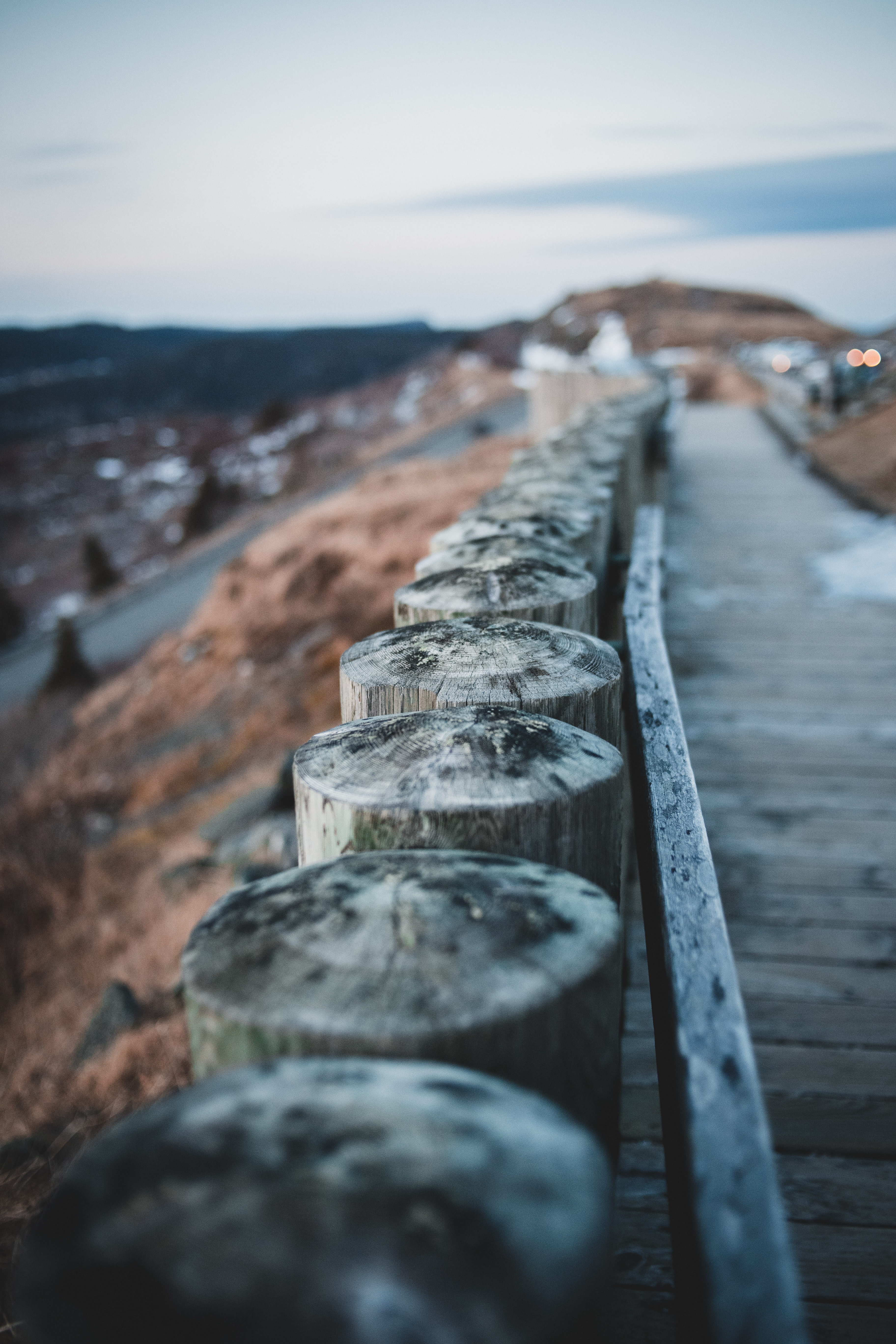 Path In Countryside At Evening Wallpapers