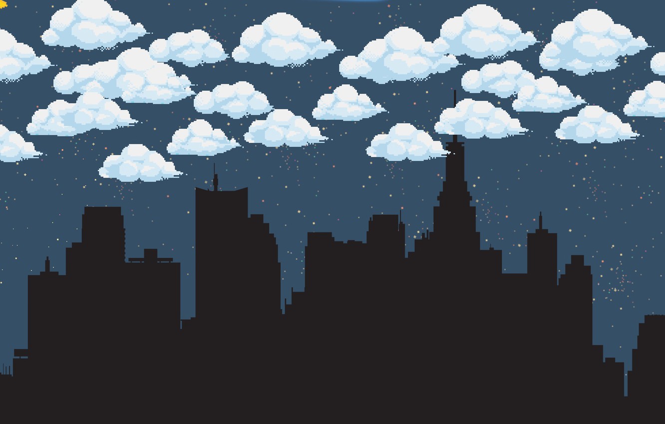 Pixel Art Bridge Night Wallpapers