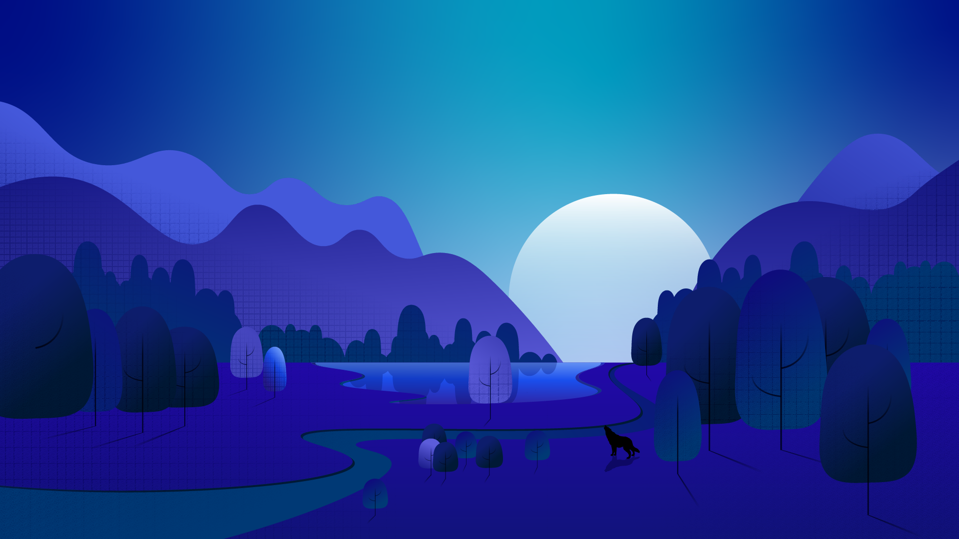 Pixelart Night Landscape Wallpapers