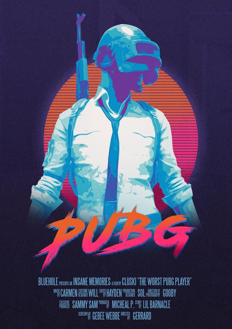 Pubg Player Retro Art Wallpapers