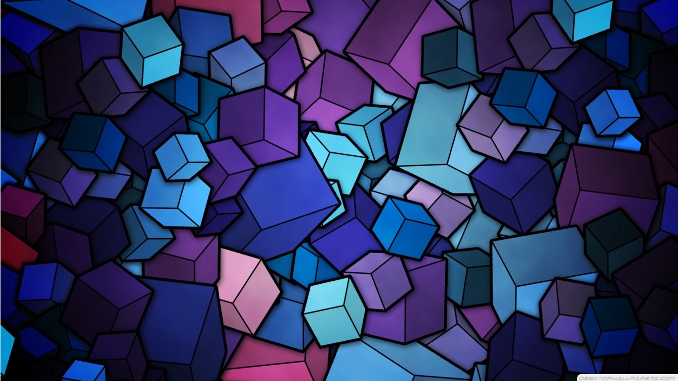 Purple Geometry Art Wallpapers