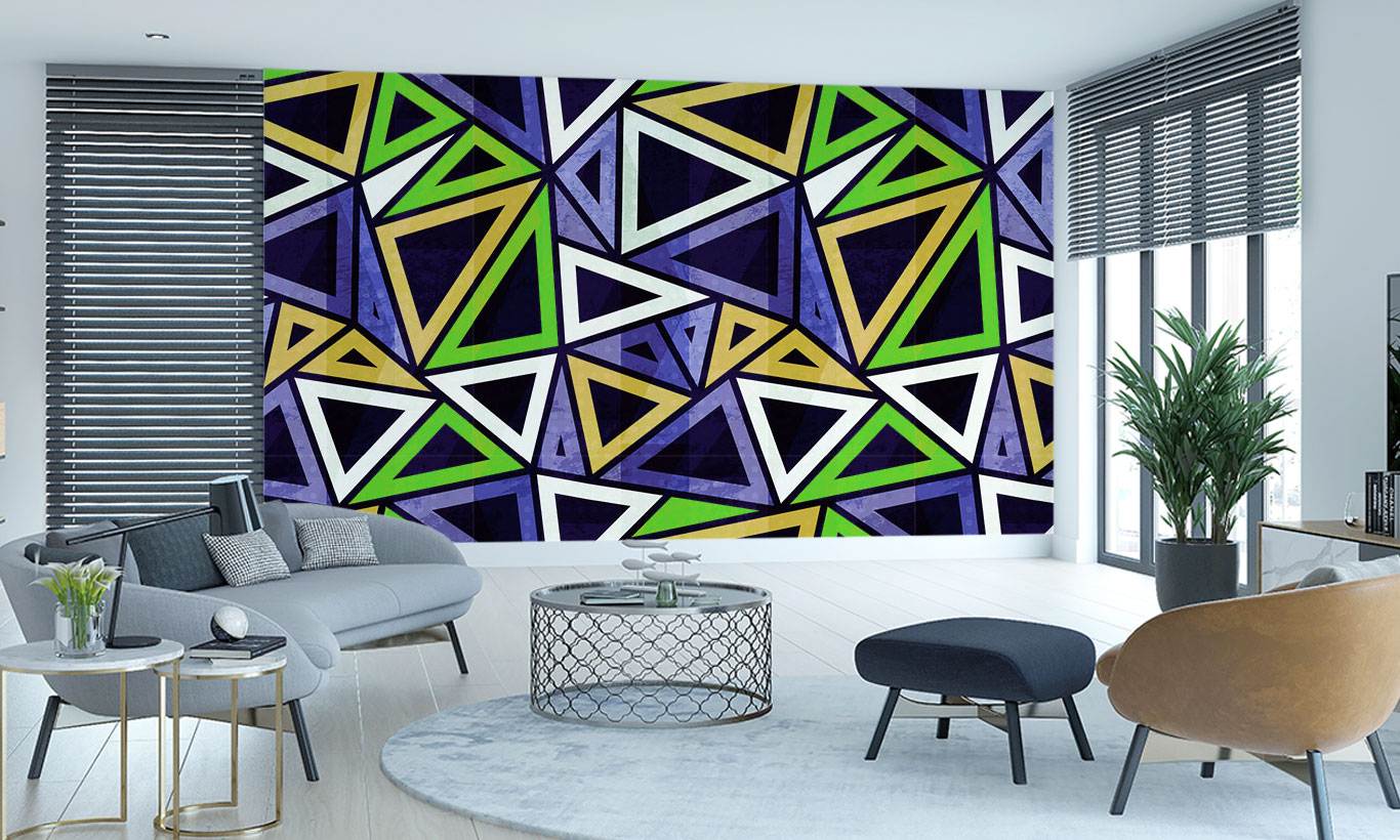 Purple Geometry Art Wallpapers
