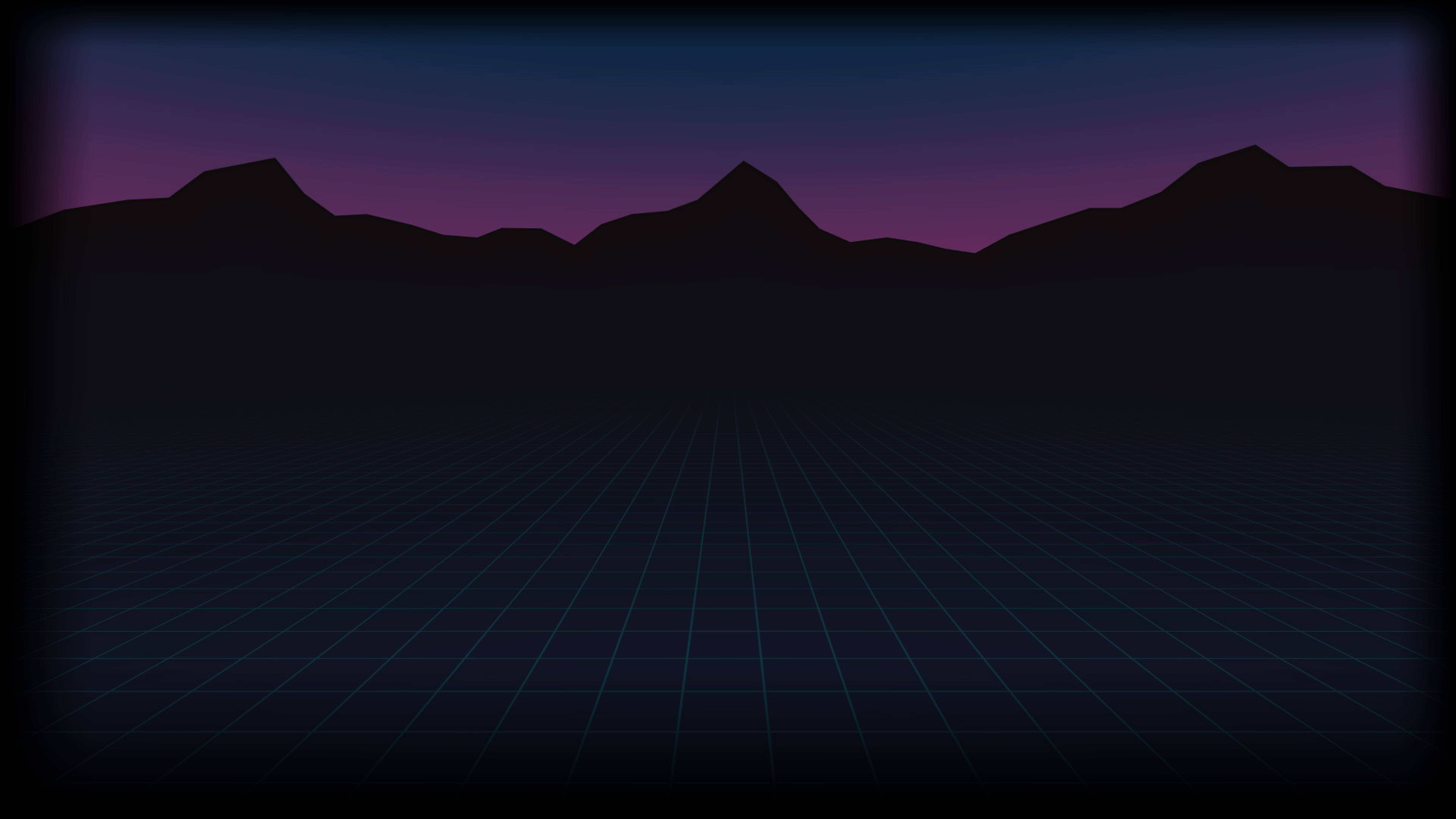 Purple Sunrise 4K Vaporwave Wallpapers