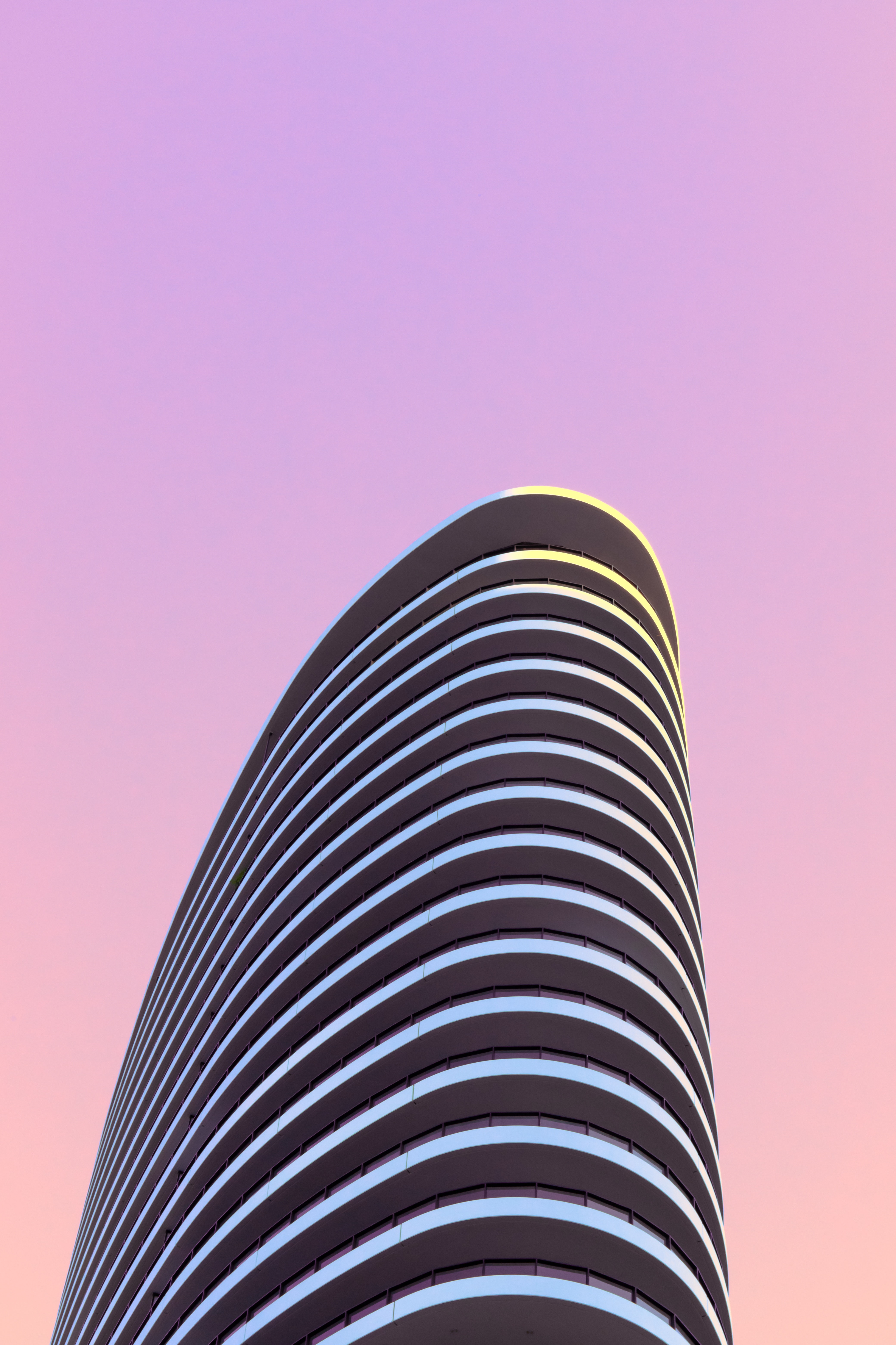 Purple Tall Buildings Minimal Wallpapers