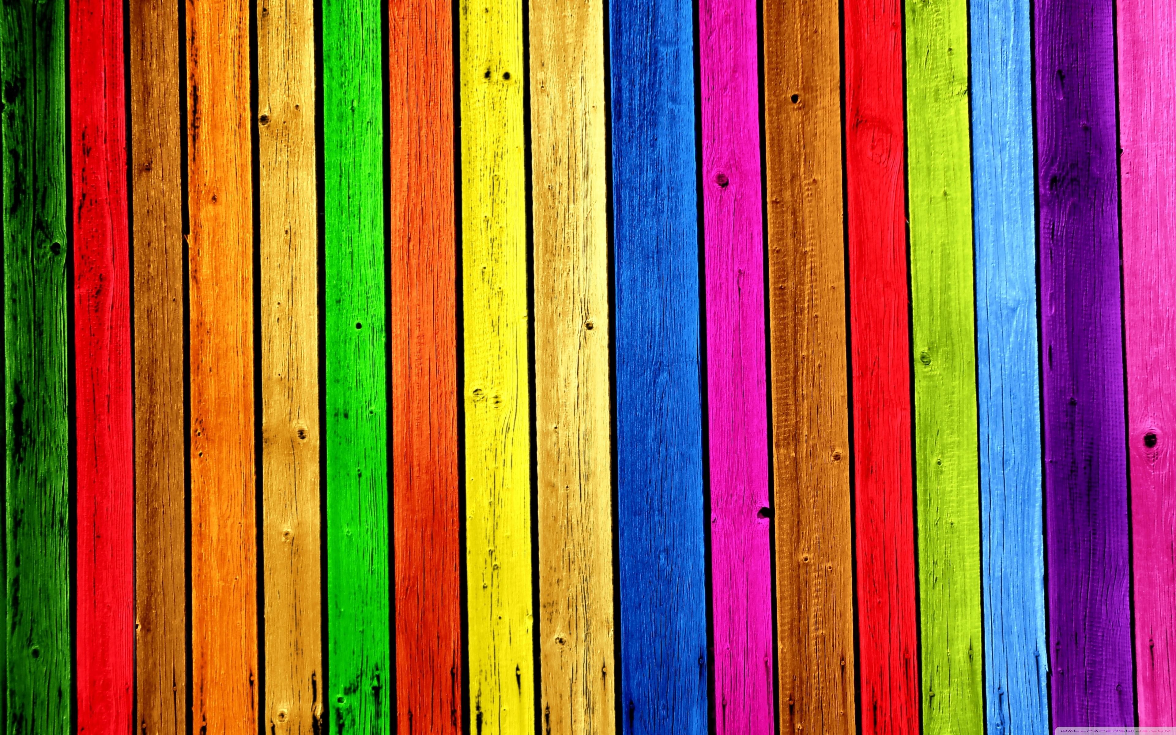Rainbow 4K Lines Wallpapers