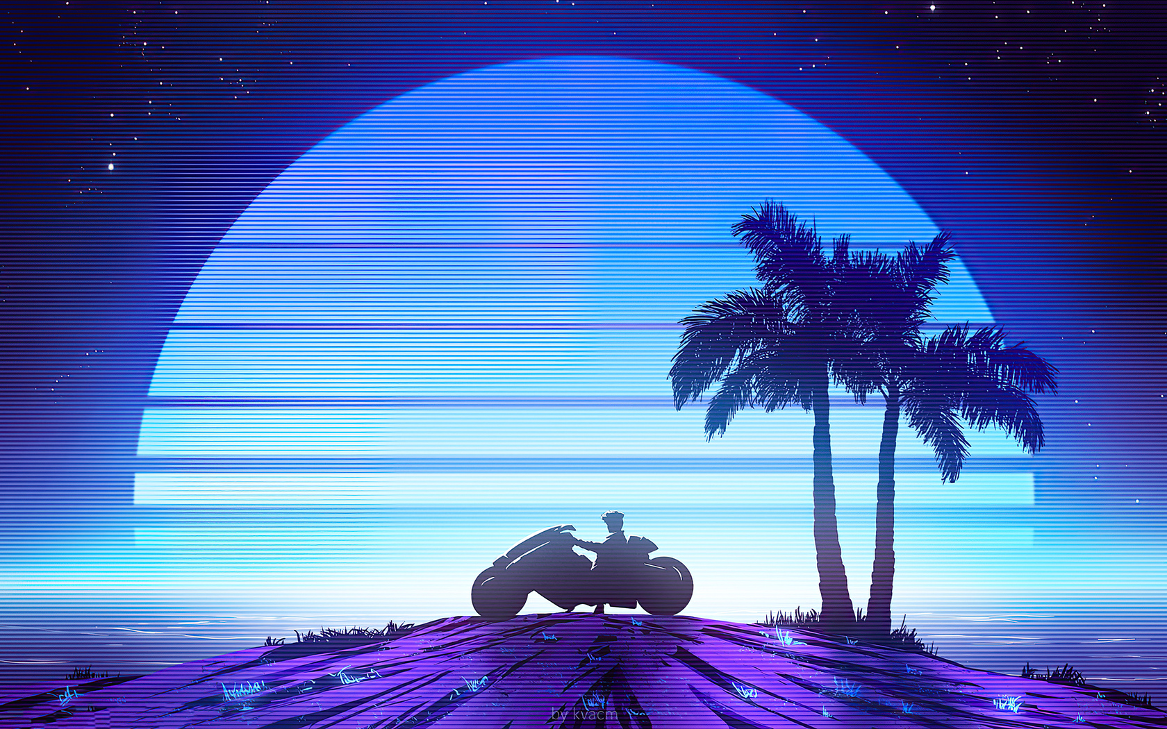 Retro Beach Art Wallpapers