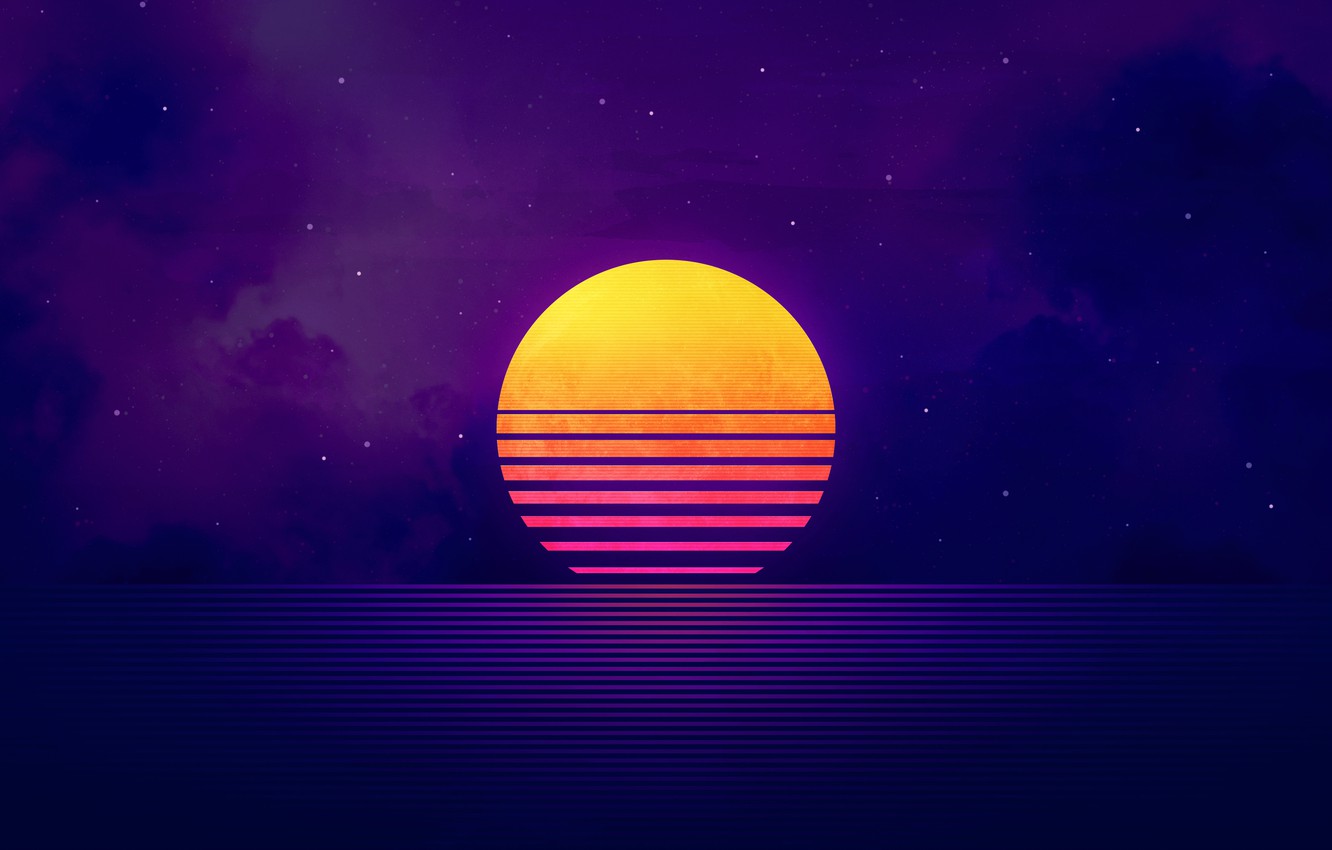 Retrowave Sunset Wallpapers