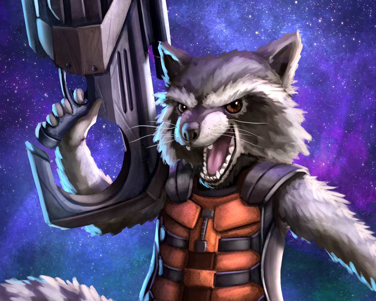 Rocket Raccoon Artwork Wallpapers