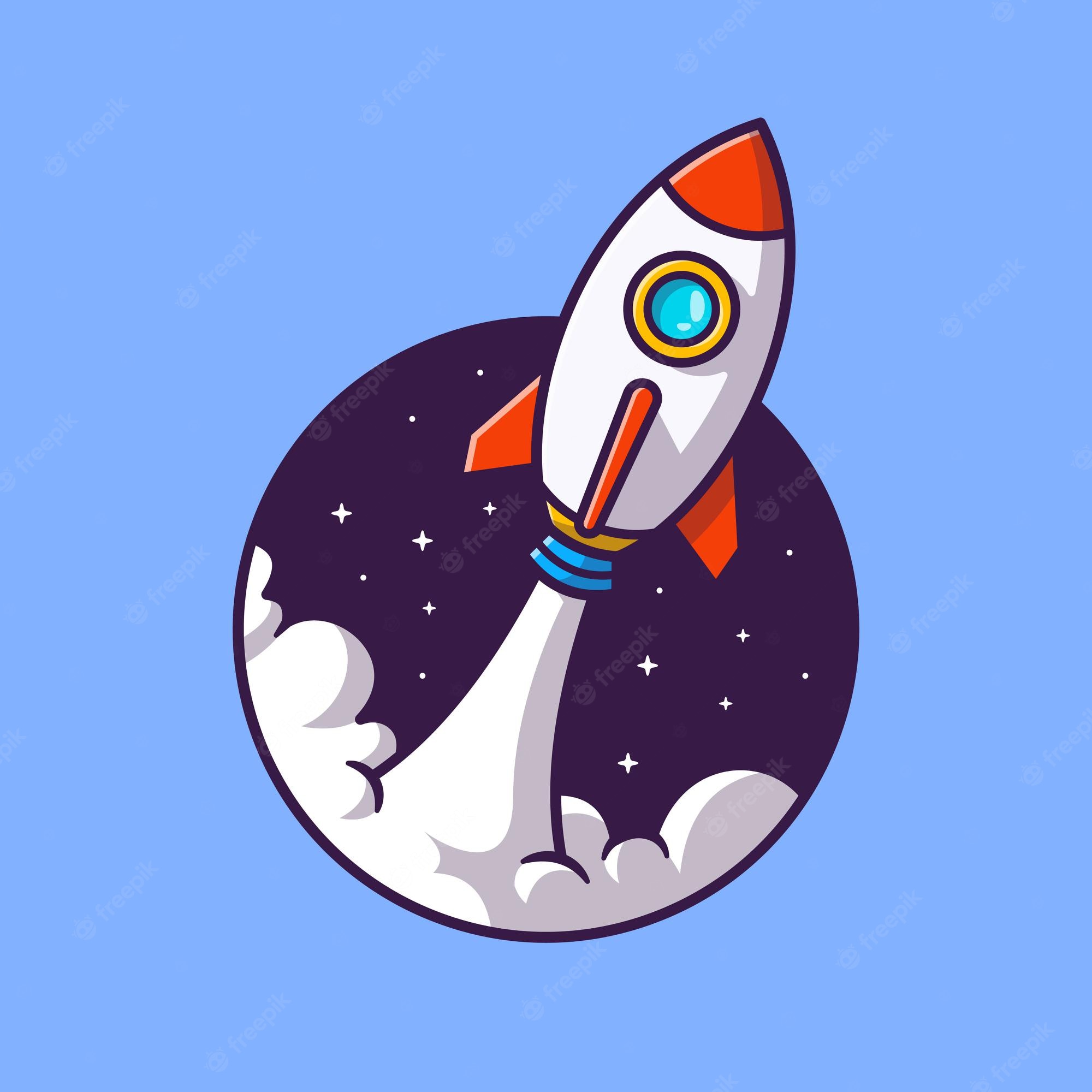 Rocketship Illustration Wallpapers