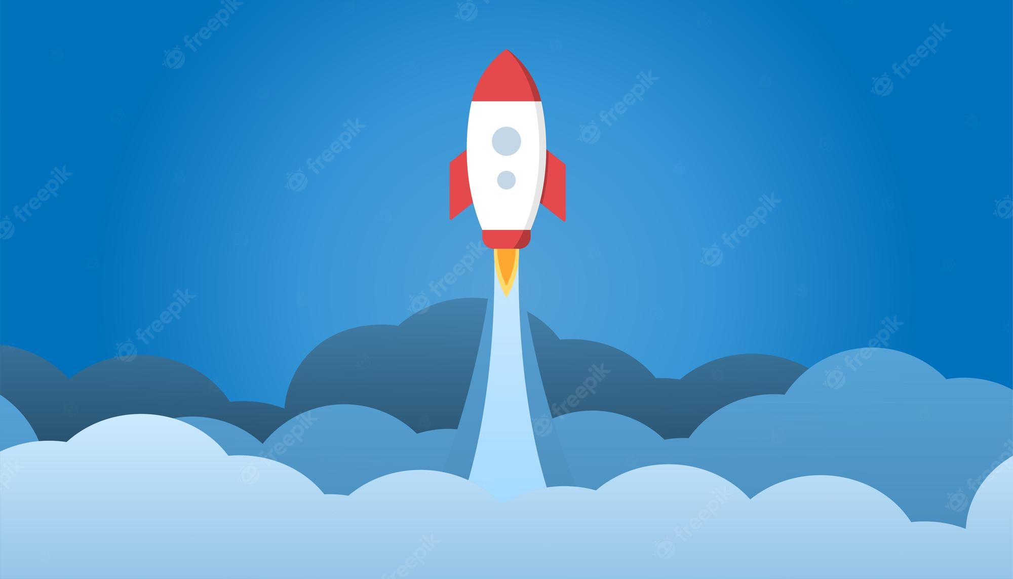 Rocketship Illustration Wallpapers