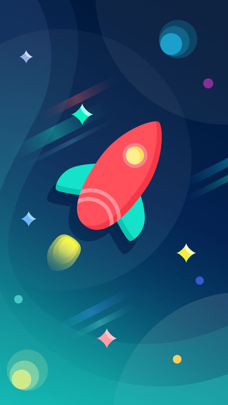 Rocketship Illustration Wallpapers