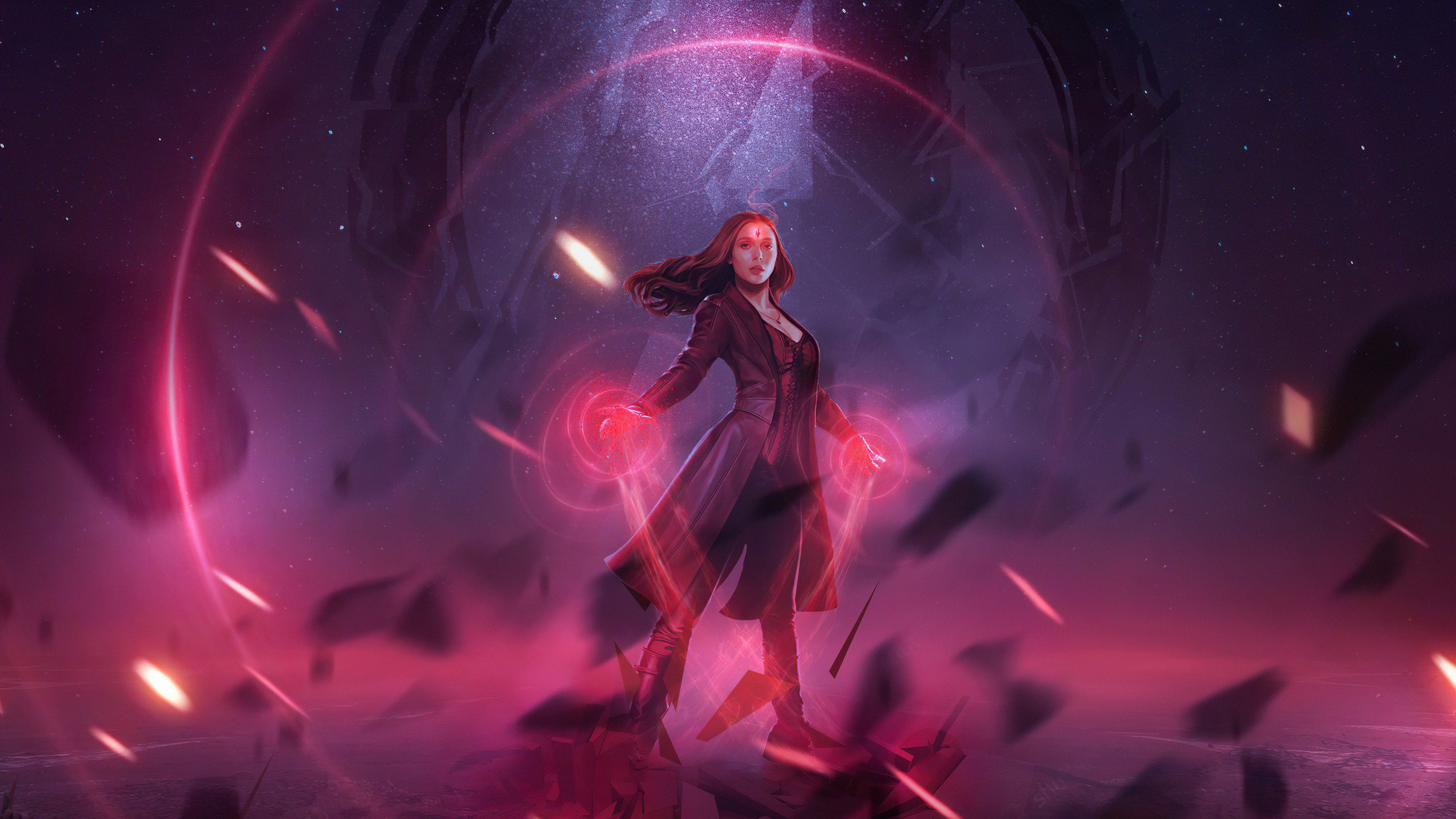 Scarlet Witch 4K Artwork Wallpapers