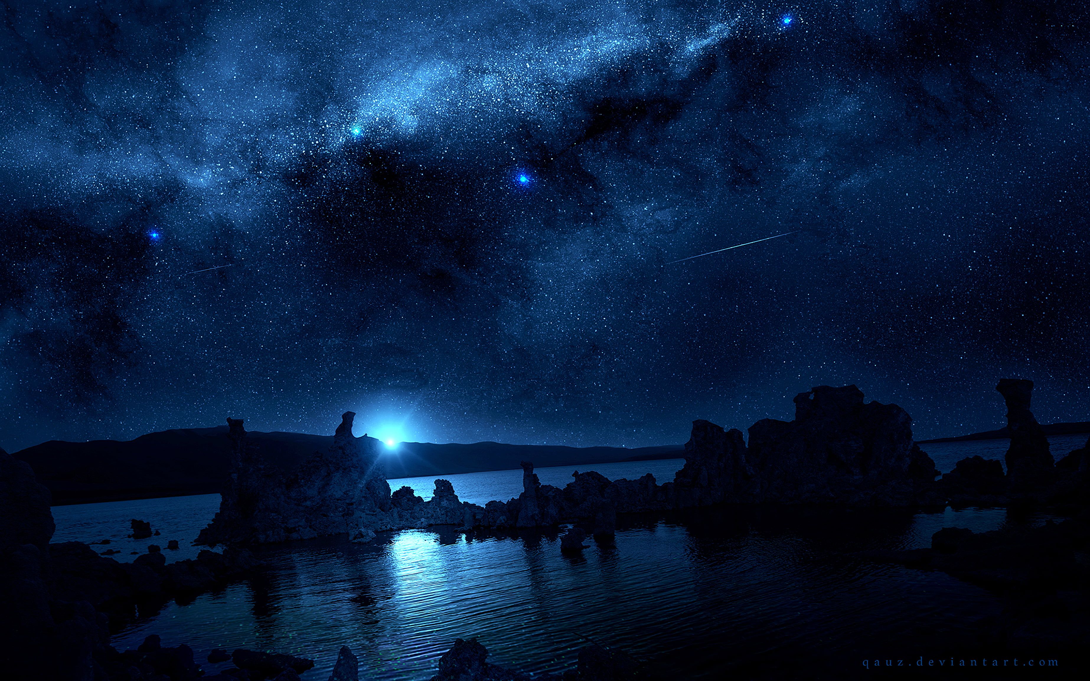 Scenery Night Digital Art Wallpapers