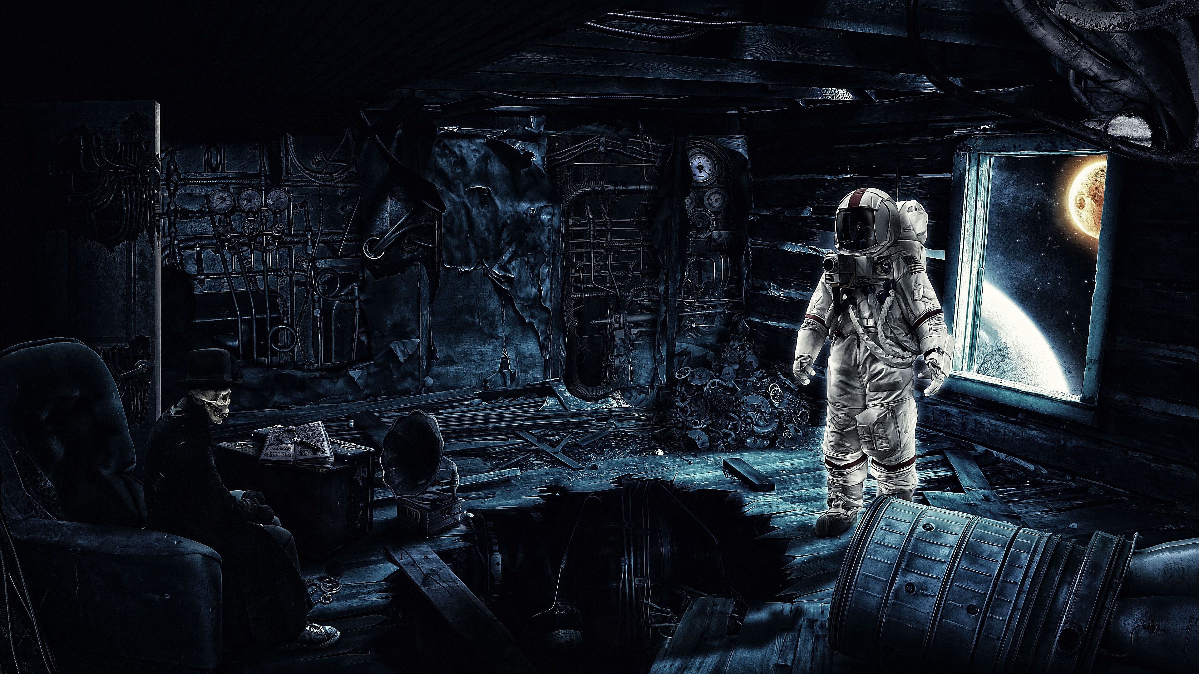 Sci Fi Astronaut Cool Art Wallpapers