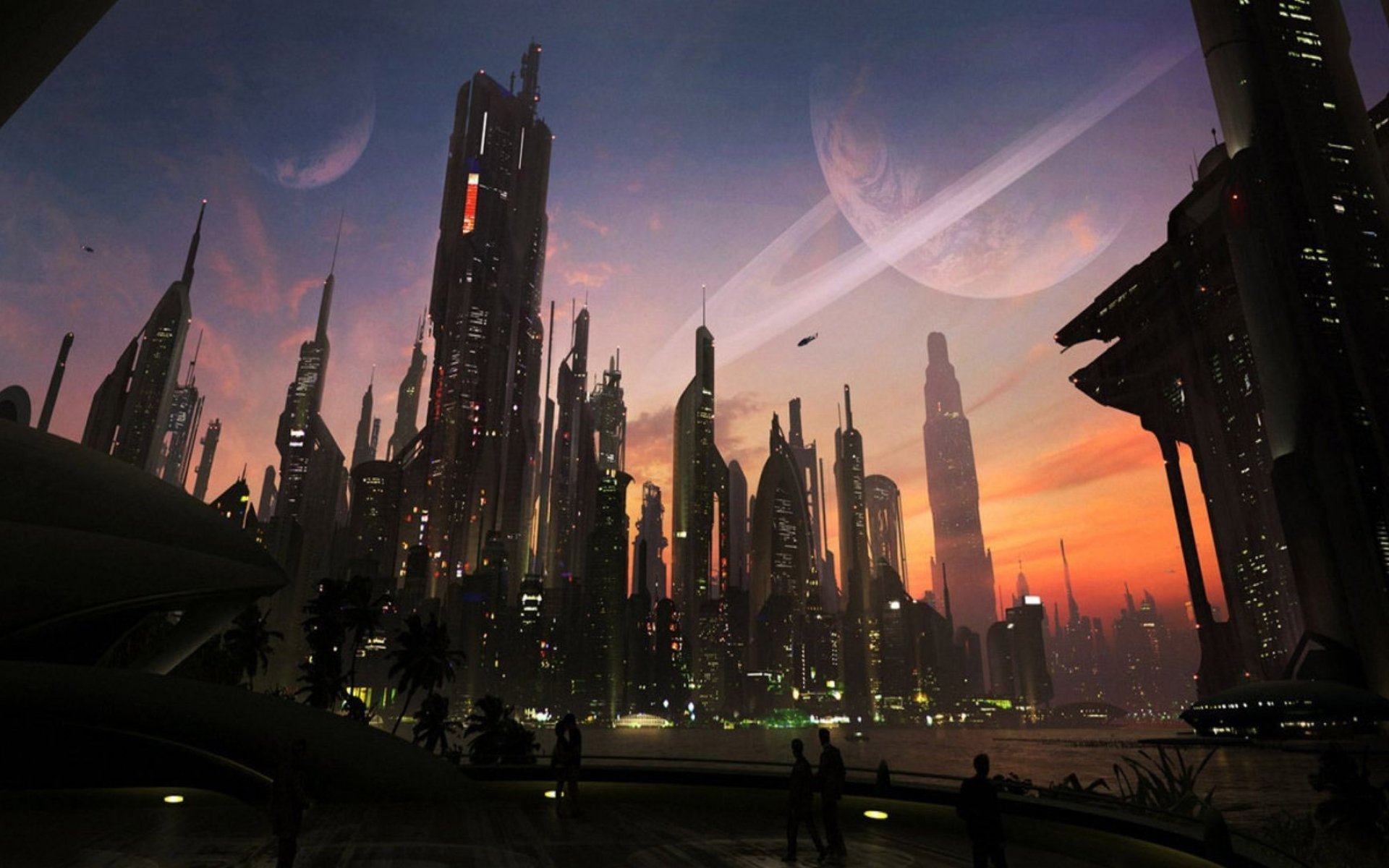 Sci Fi Landscape City Hd Planet Wallpapers