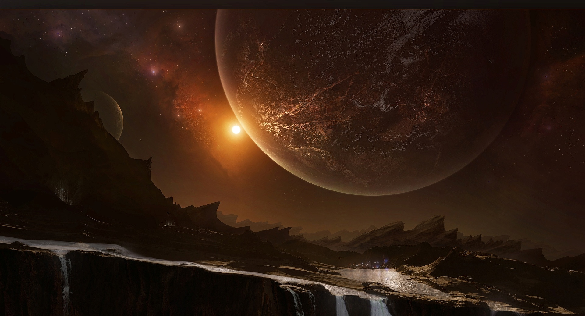 Sci Fi Landscape City Hd Planet Wallpapers