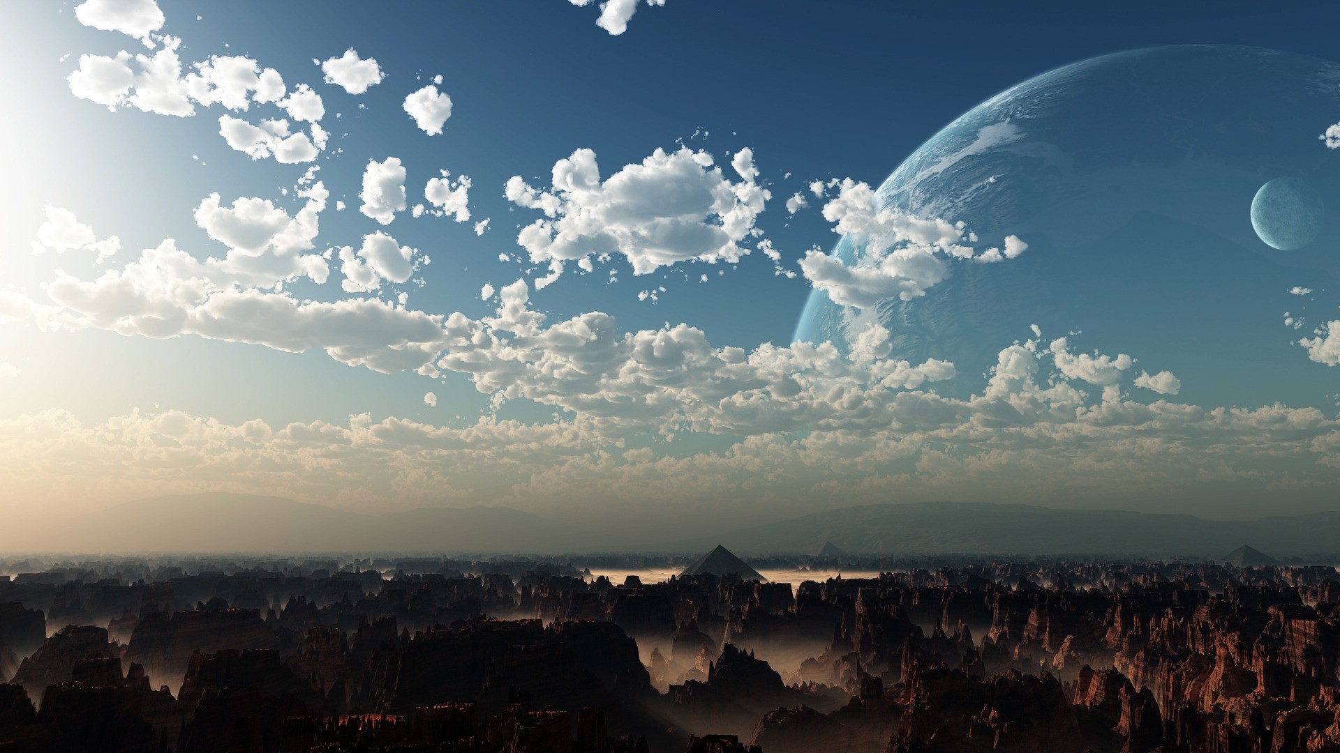 Sci Fi Landscape City Hd Planet Wallpapers