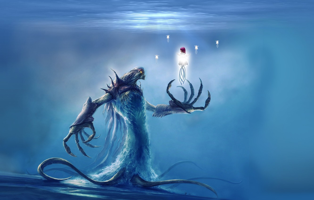 Sea Monster Underwater Creature Wallpapers