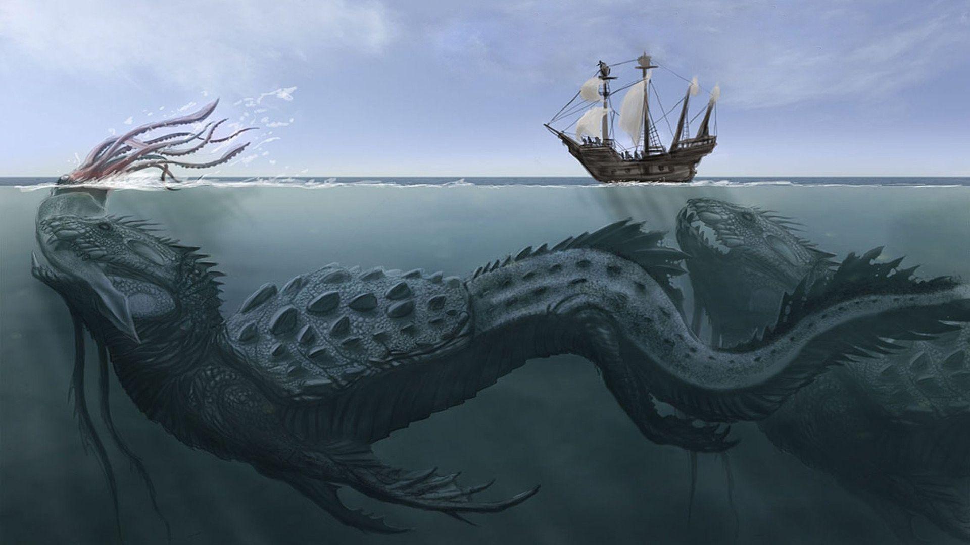 Sea Monster Underwater Creature Wallpapers