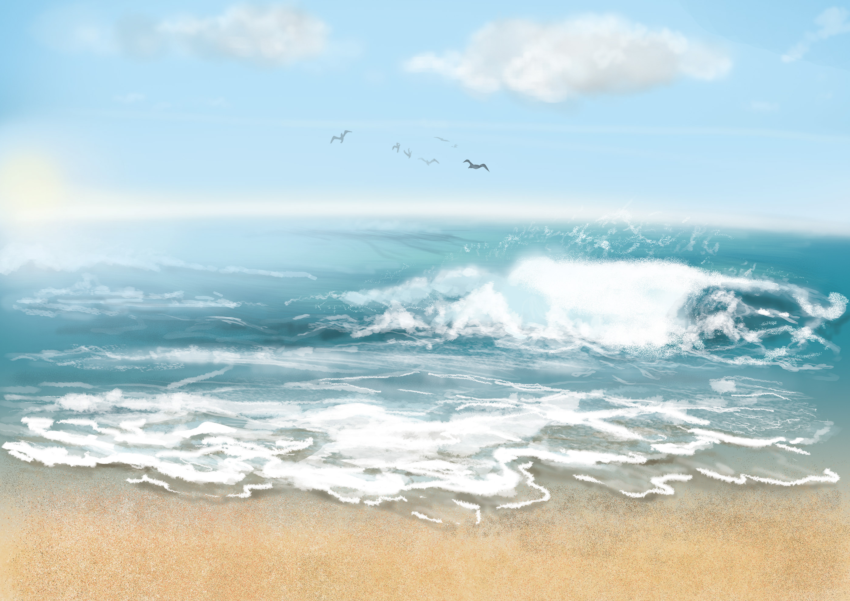 Seascape 2020 Digital Art Wallpapers