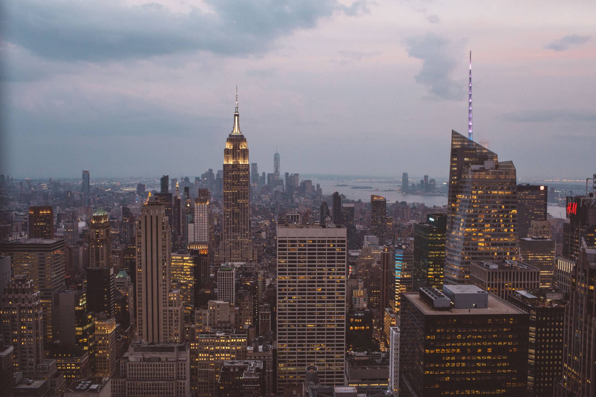 Skyscrapers Cover Under Scary Toxic Clouds Wallpapers