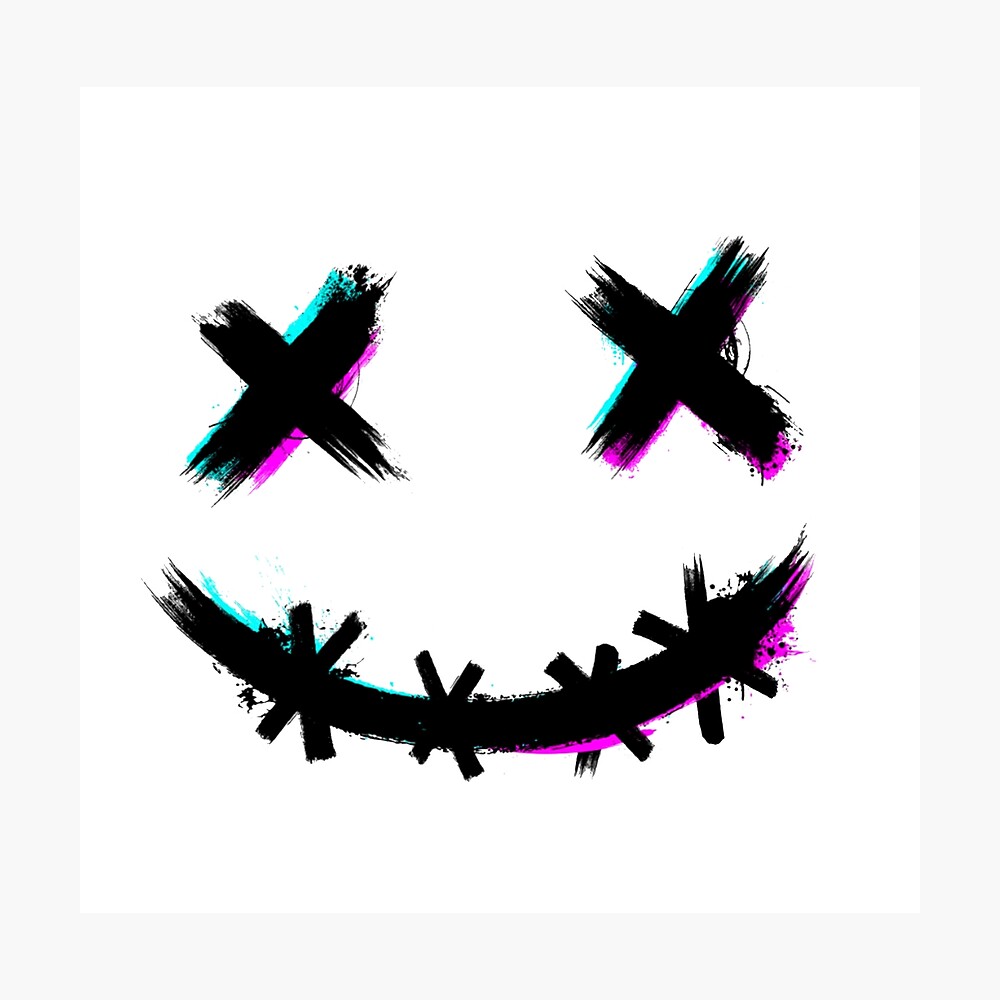 Smiley Glitch Dark Black Wallpapers