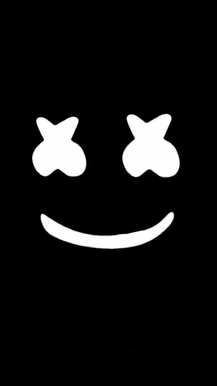 Smiley Glitch Dark Black Wallpapers