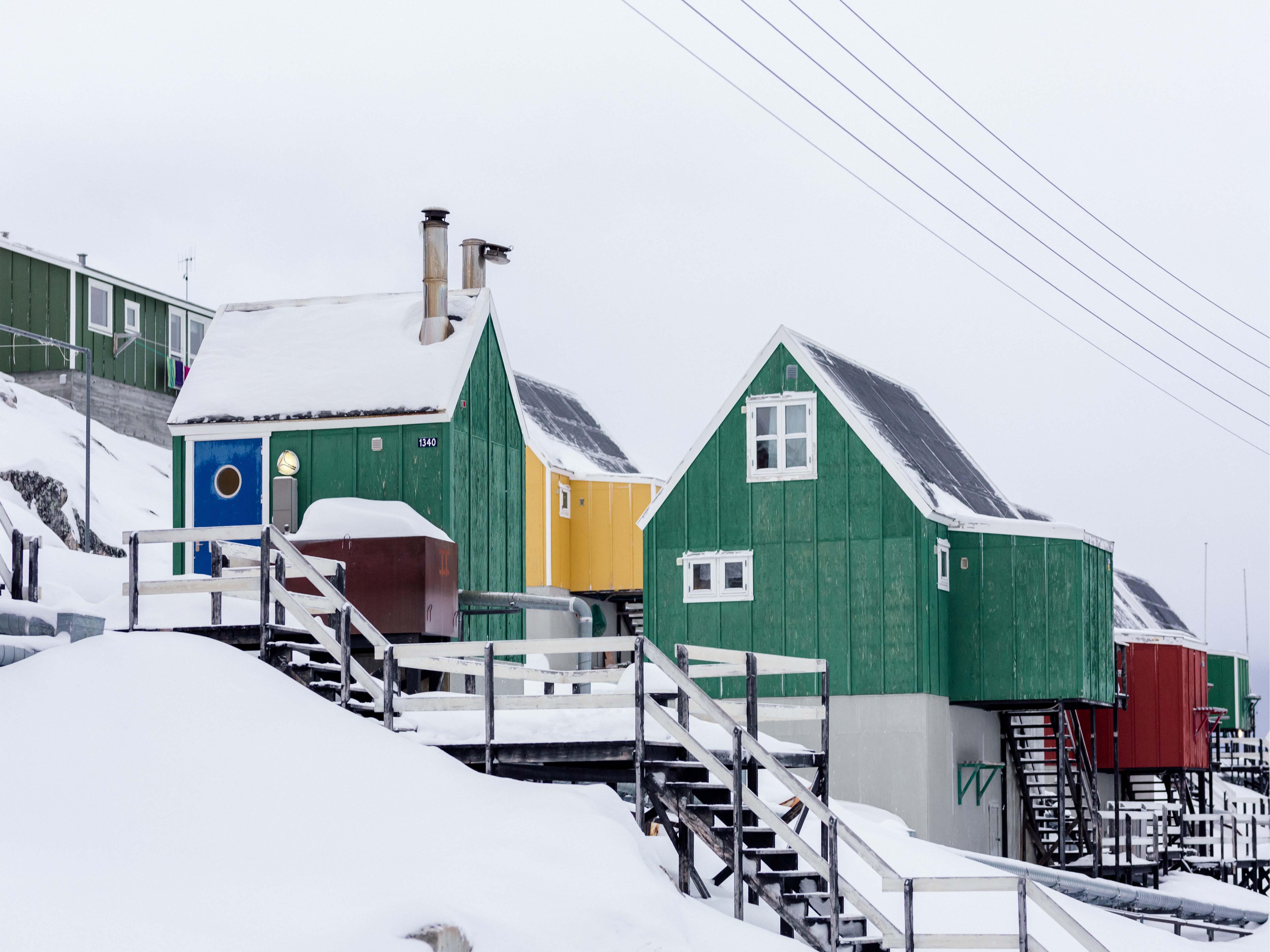 Snowy House In Mountains 4K Wallpapers