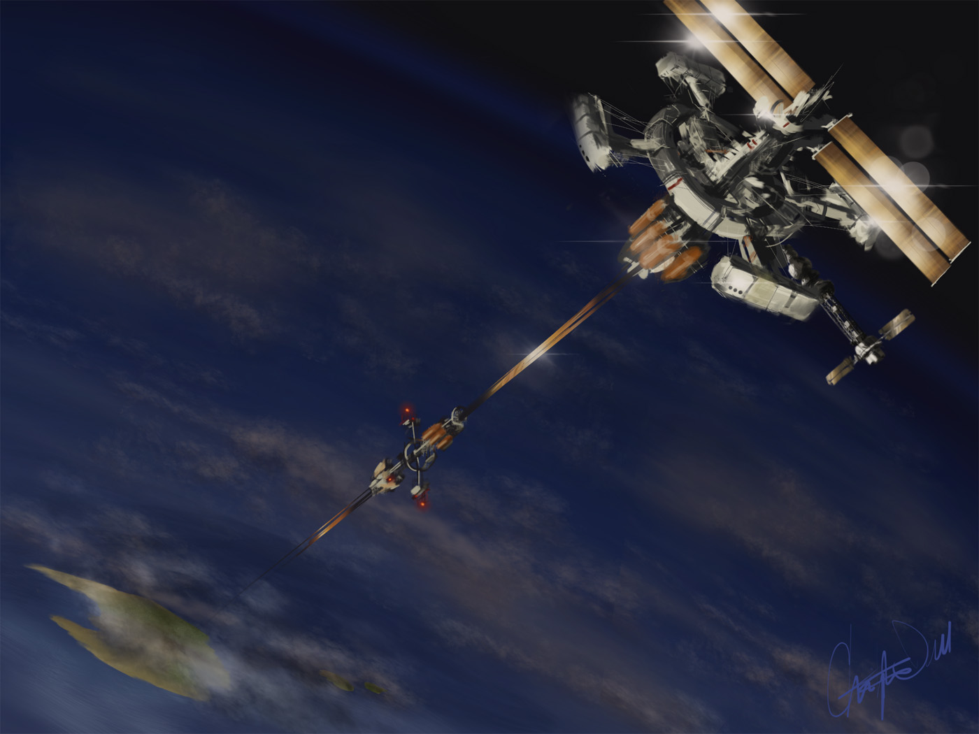 Space Elevator Artwork Wallpapers