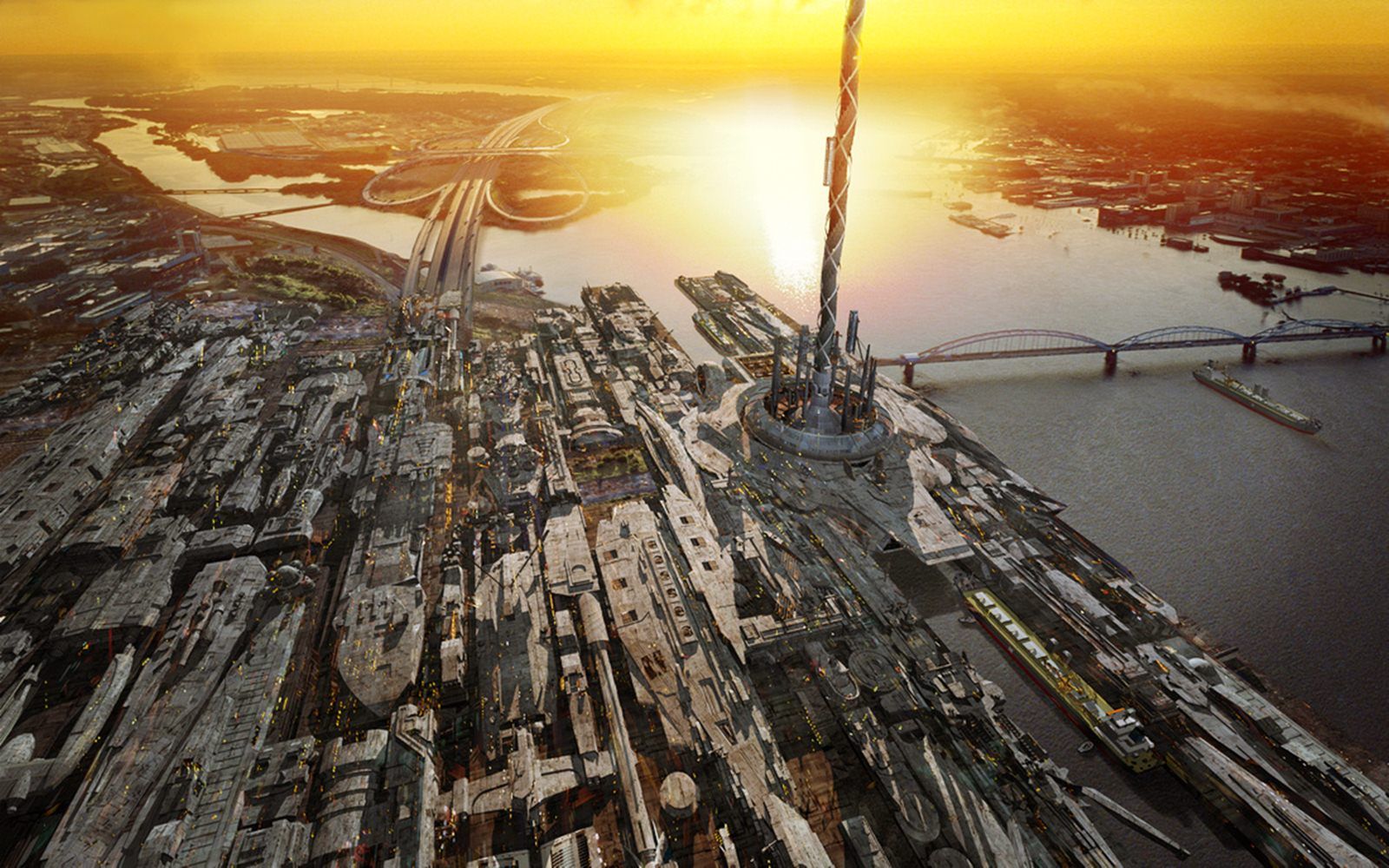 Space Elevator Artwork Wallpapers