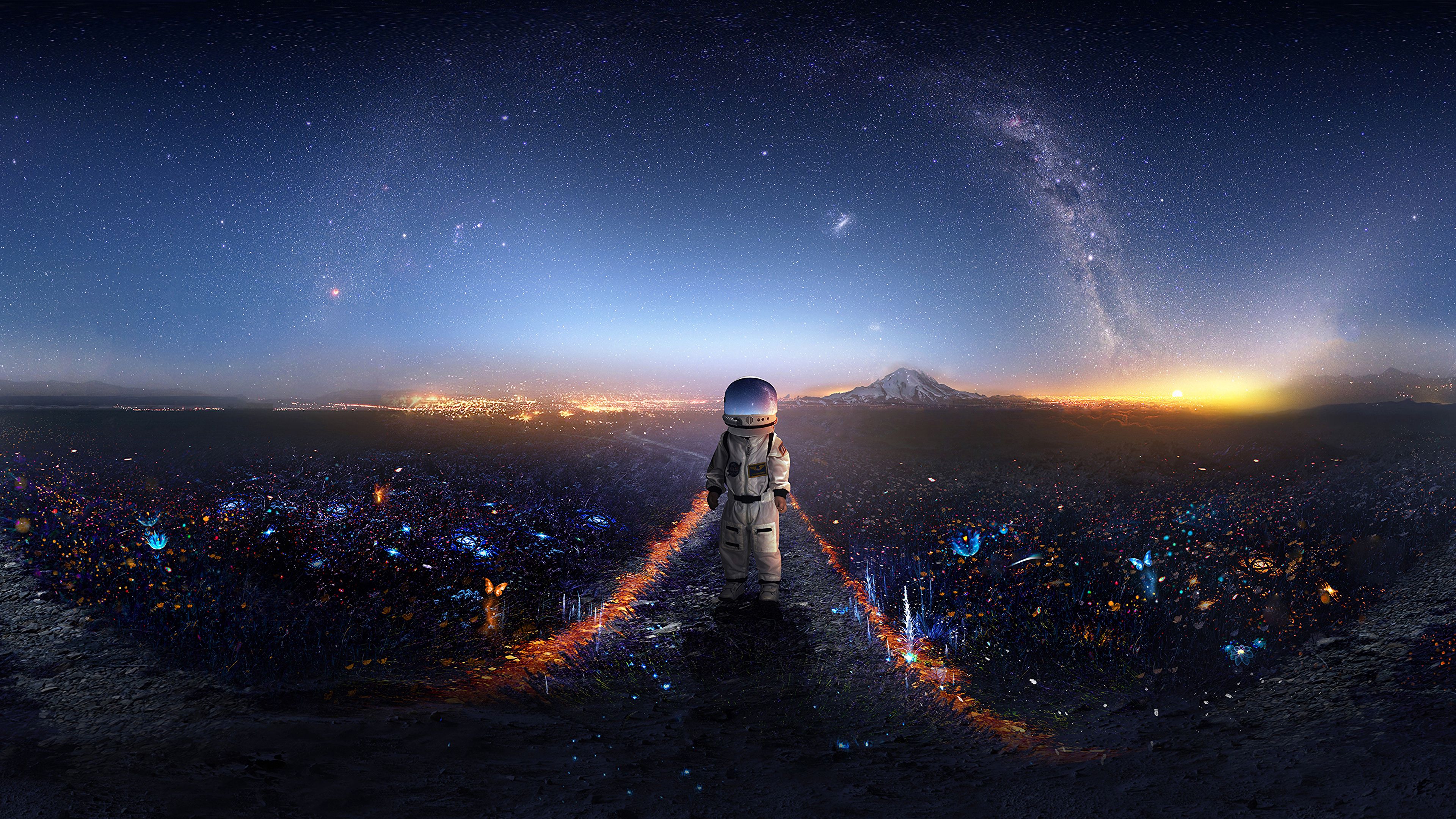 Space Man Artistic Galaxy Wallpapers