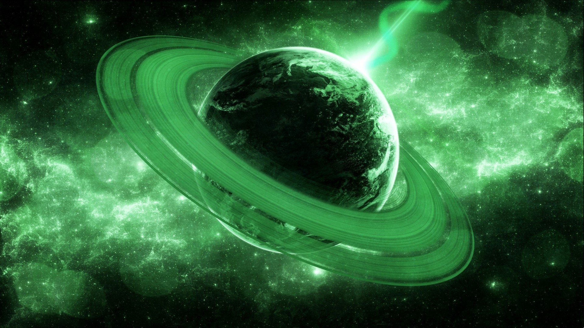 Space Planetary Rings Digital Art Wallpapers