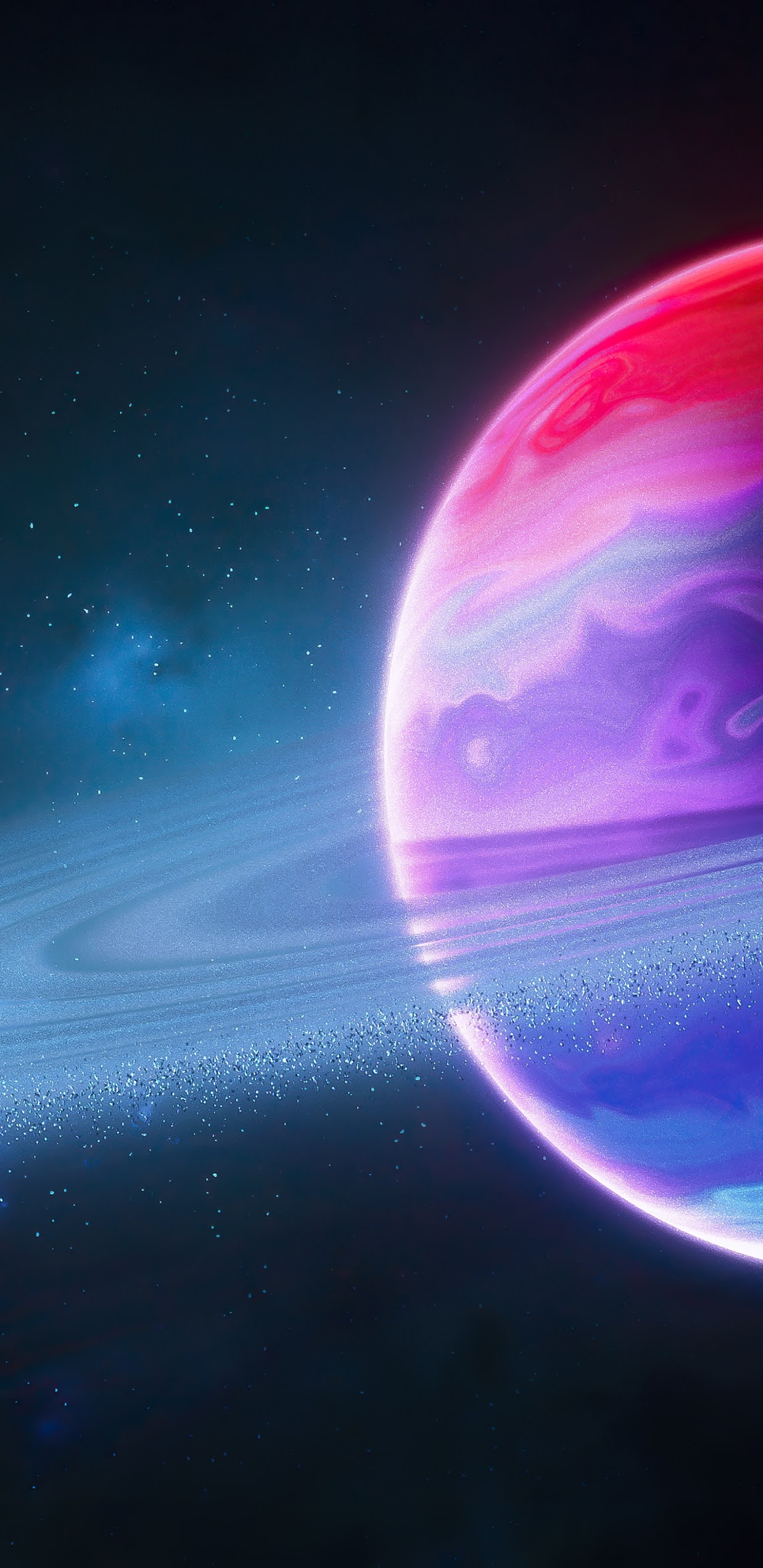 Space Planetary Rings Digital Art Wallpapers