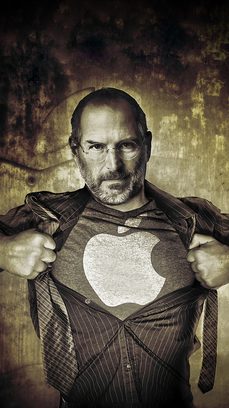 Steve Jobs Blue Face Art Wallpapers