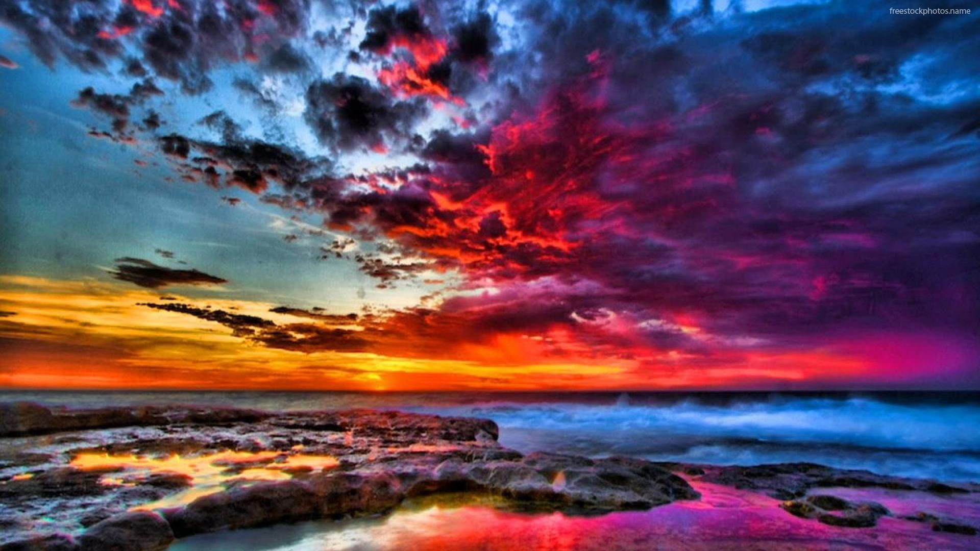 Sunset Colorful Artwork Wallpapers