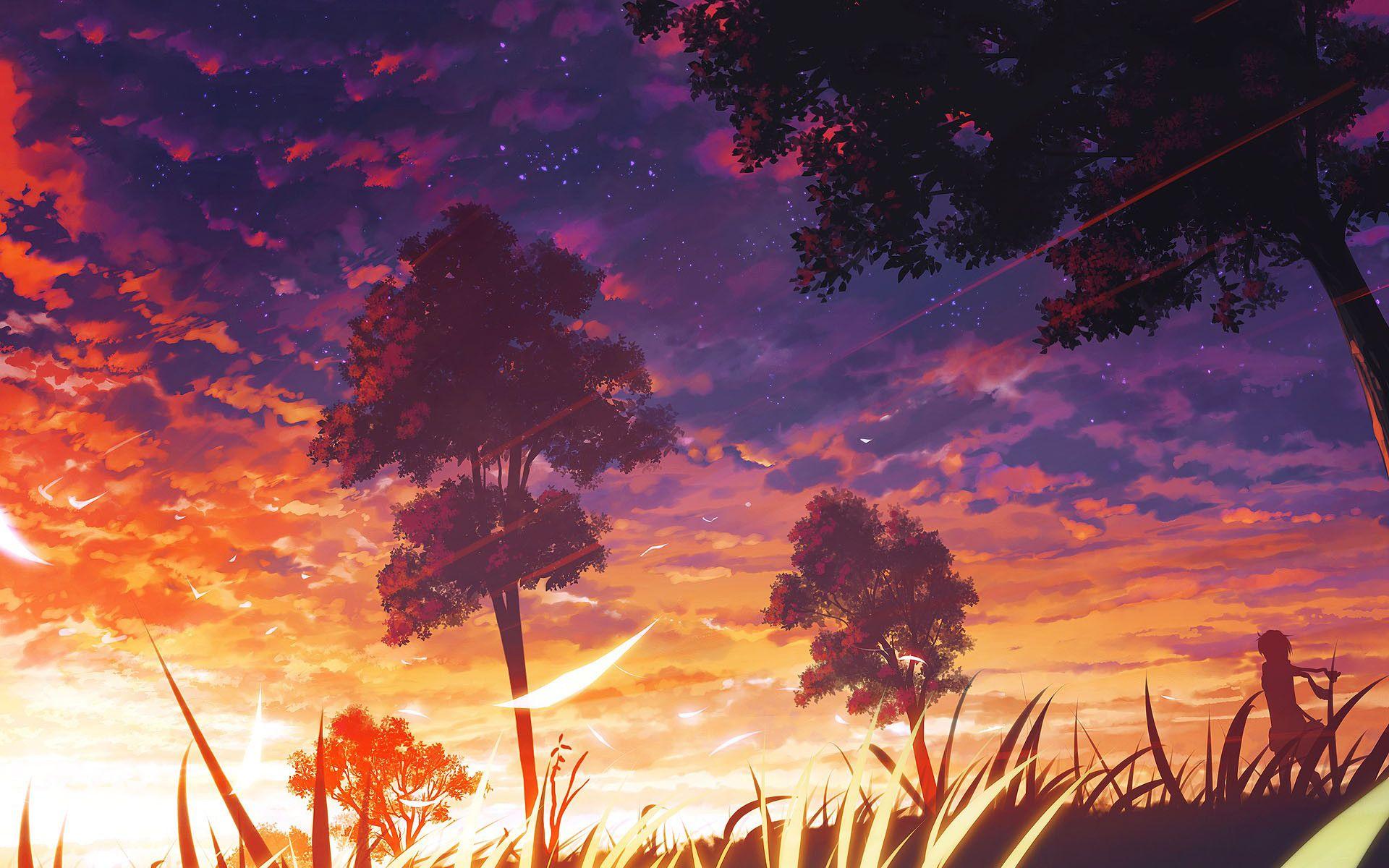 Sunset Painting Artwork Wallpapers