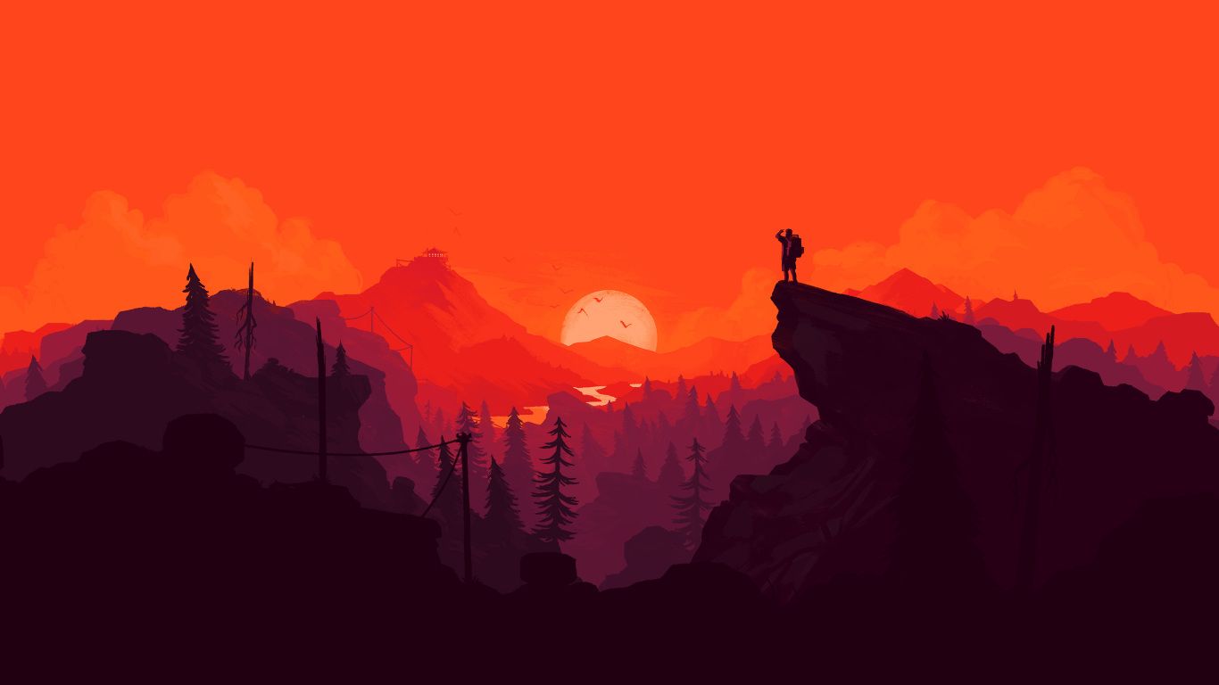 Sunset Painting Artwork Wallpapers