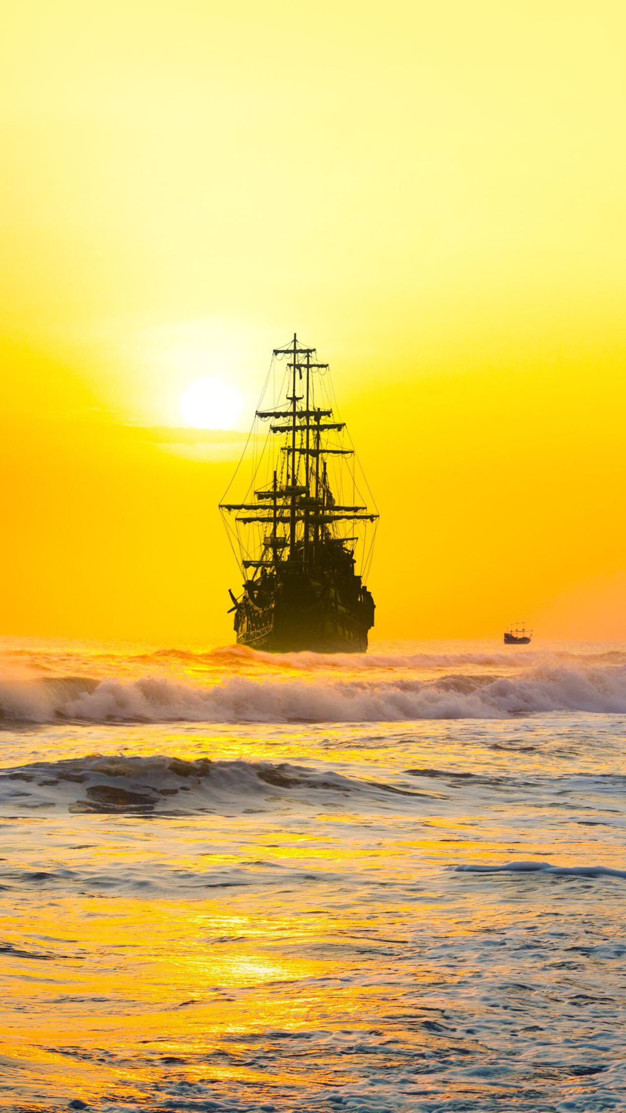 Tall Ship Sunset Wallpapers