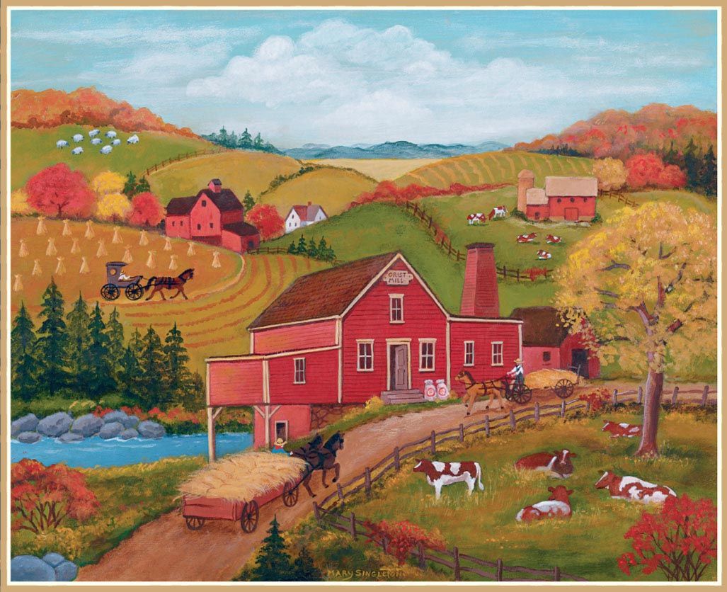 The Farmhouse Painting Wallpapers