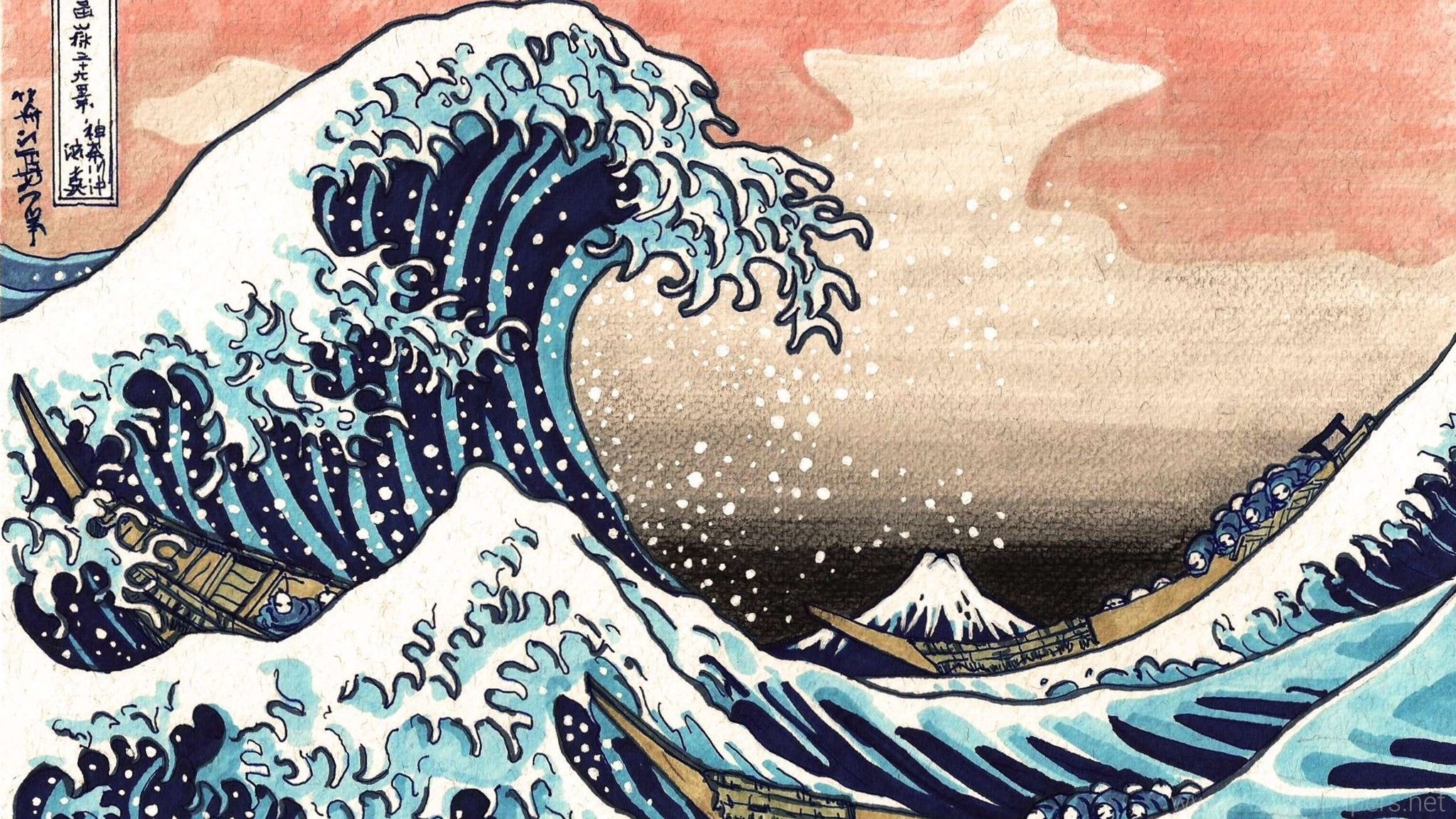 The Great Wave Off Kanagawa Wallpapers