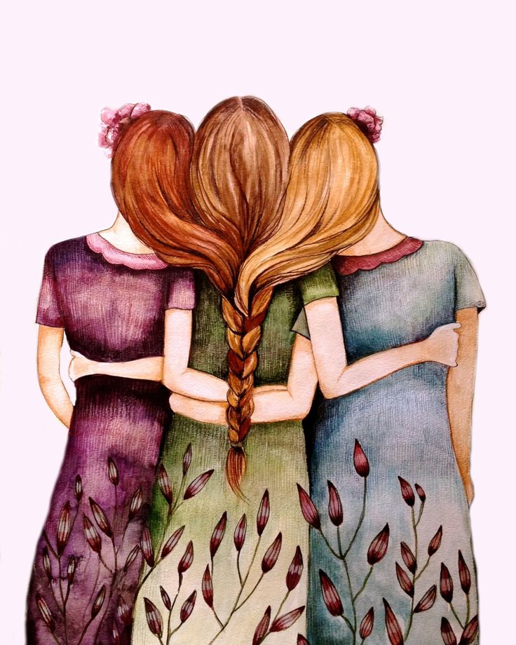 Three Friends Hd Painting Wallpapers