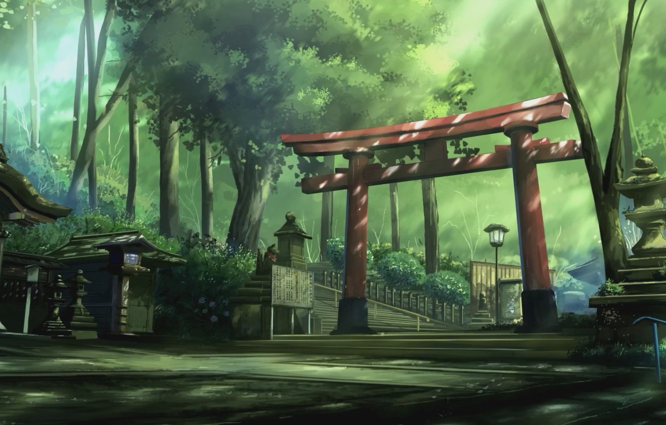 Torii Gate Paint Art Wallpapers