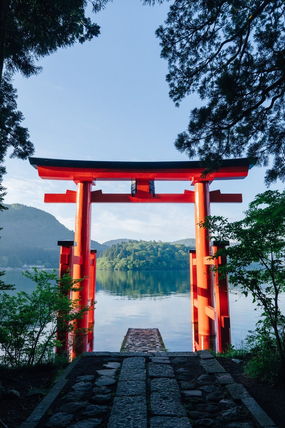 Torii Gate Paint Art Wallpapers