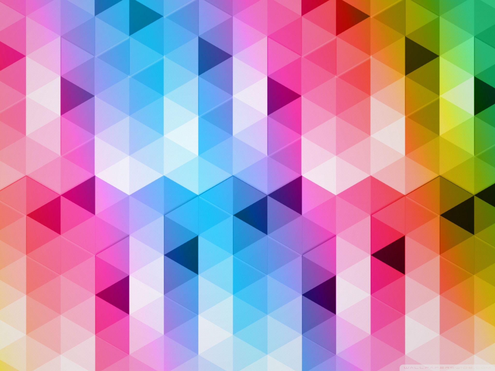 Triangle Colorful Pattern Wallpapers