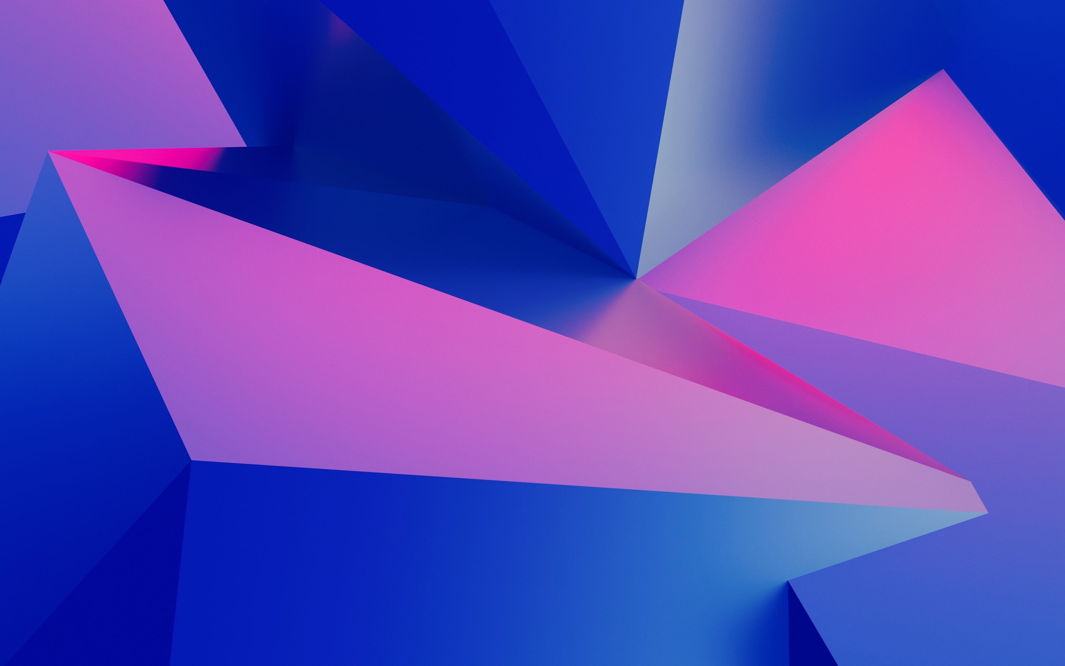 Triangle Geometric Blue Amoled Art 5K Wallpapers