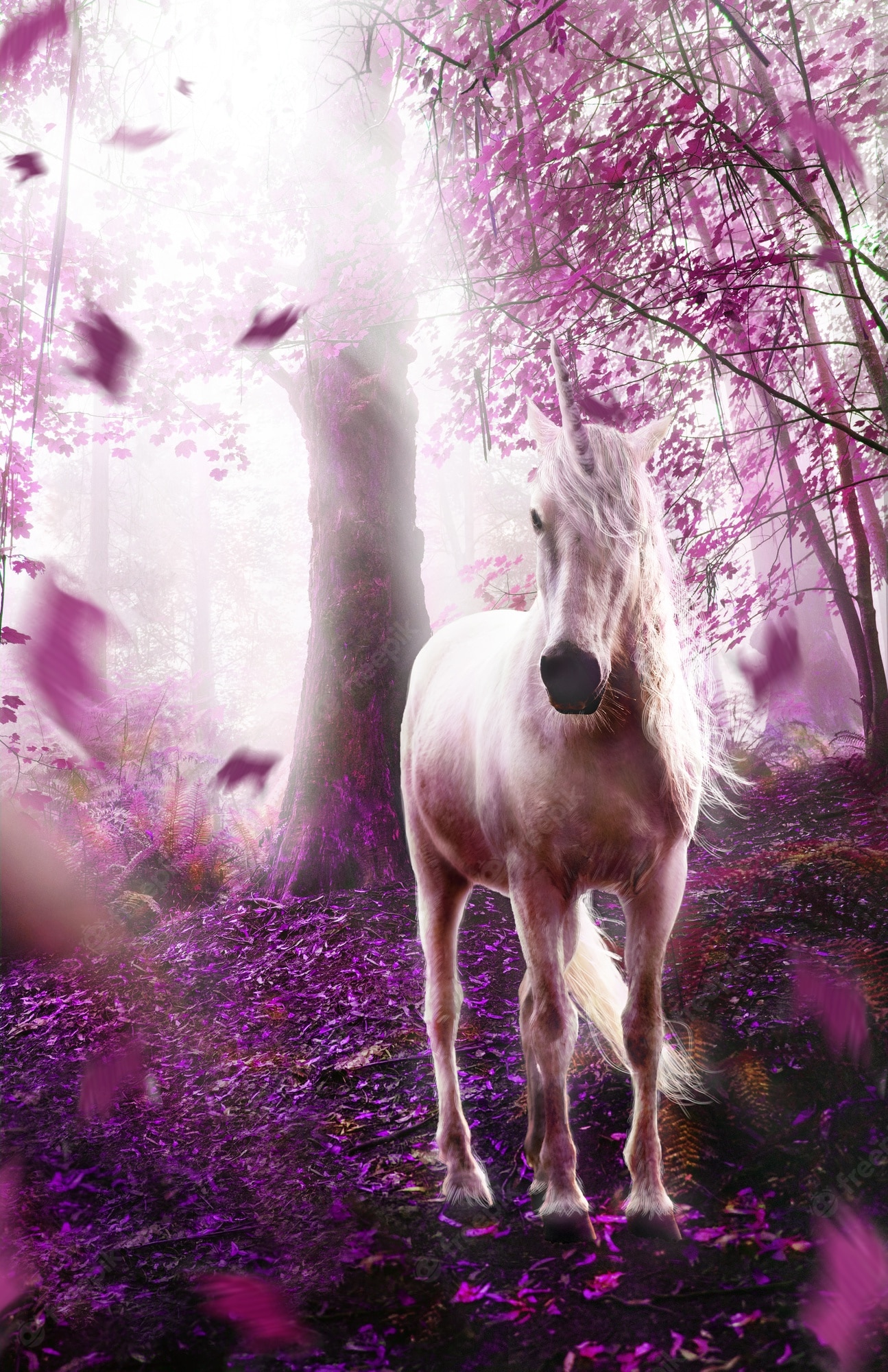 Unicorn Horse Full Moon Wallpapers